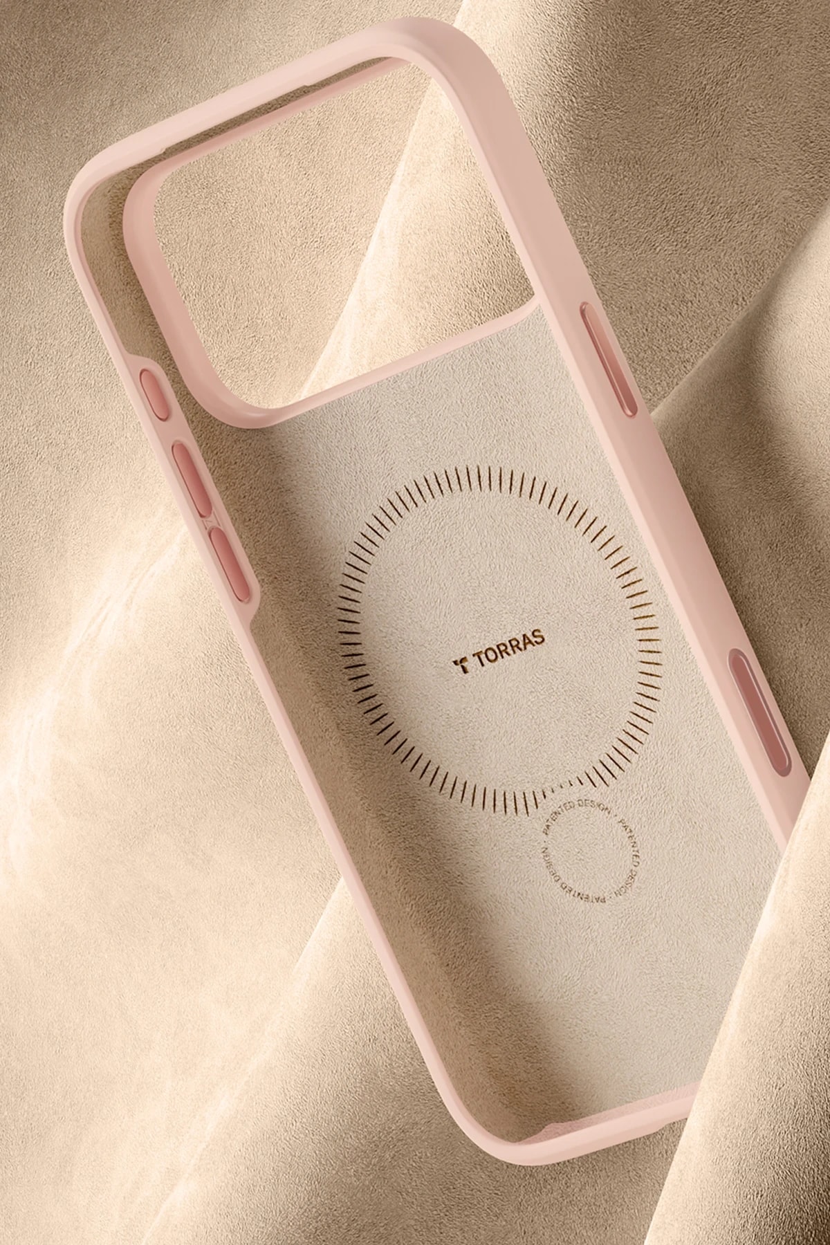 Torras Apple iPhone 17 Pro O Stand Spin Silicone Serisi Magsafe Kılıf - Pembe