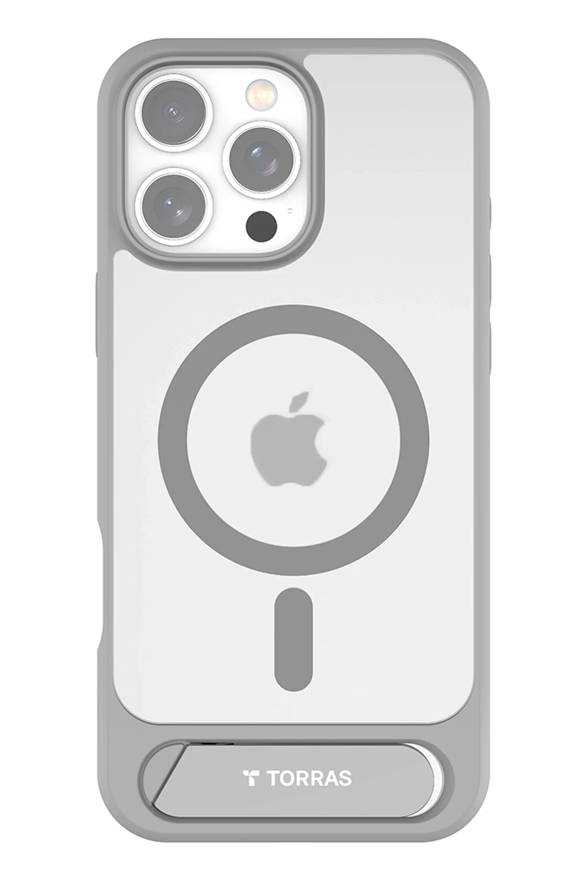 Torras Apple iPhone 16 Pro Max P Stand Serisi Magsafe Kılıf - Titan Gri