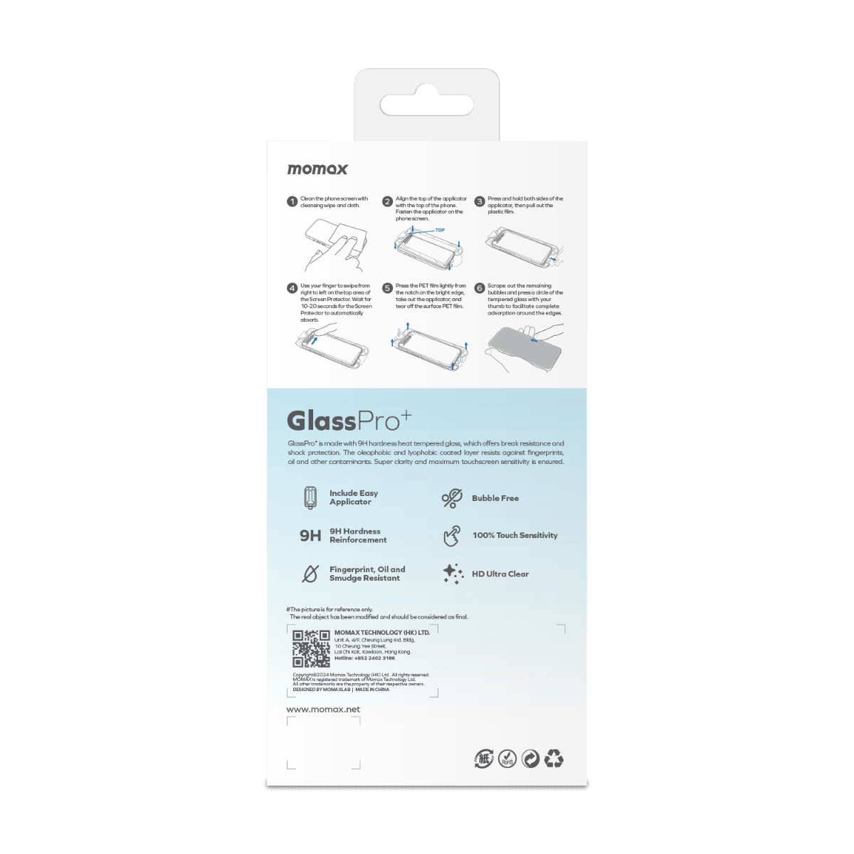 GlassPro+ Ultra Clear HD Tempered Glass iPhone 16 Pro (Black)