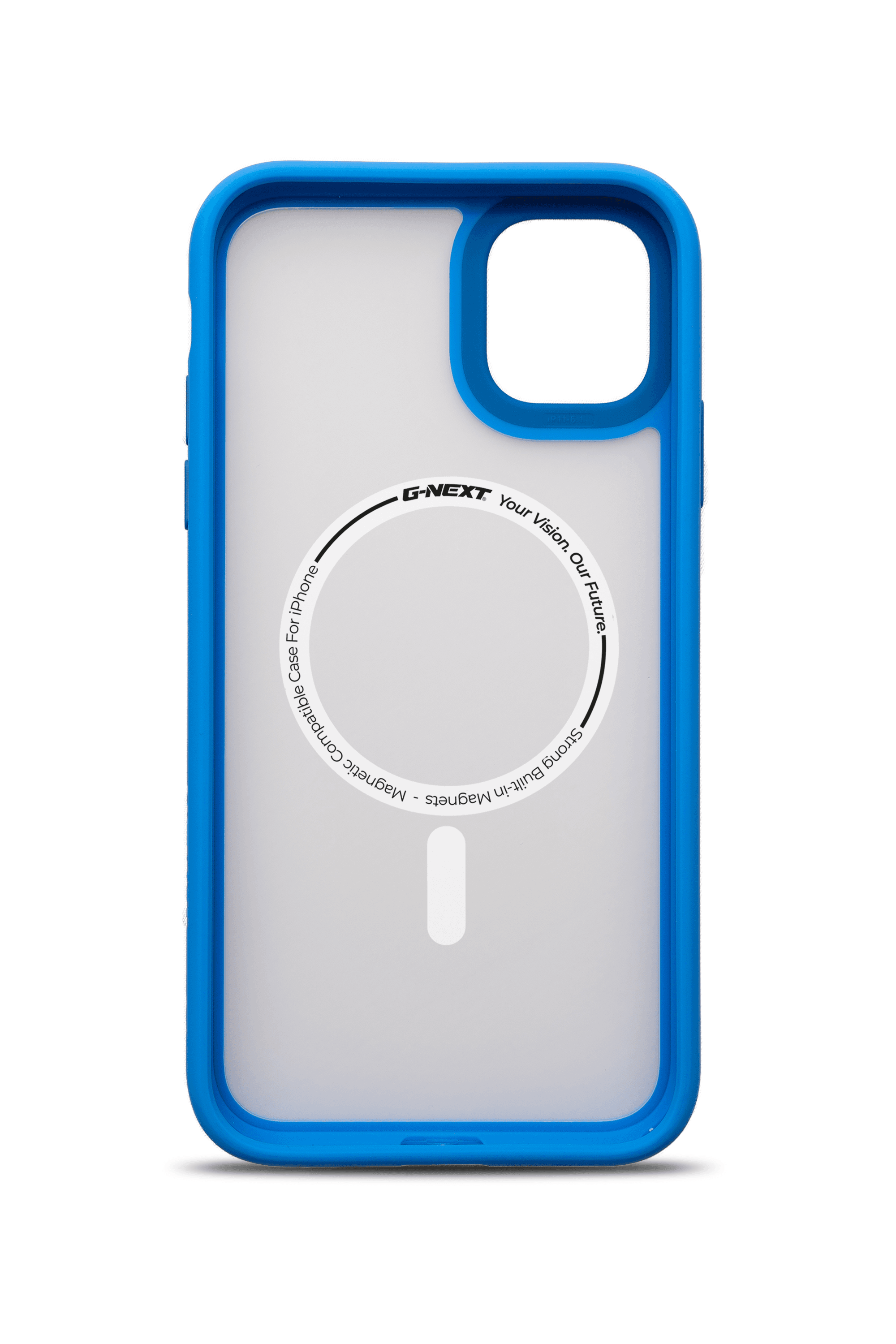 G-Next Apple iPhone 11 Compatible Magsafe charging Bold Anti-Shock Case-Blue