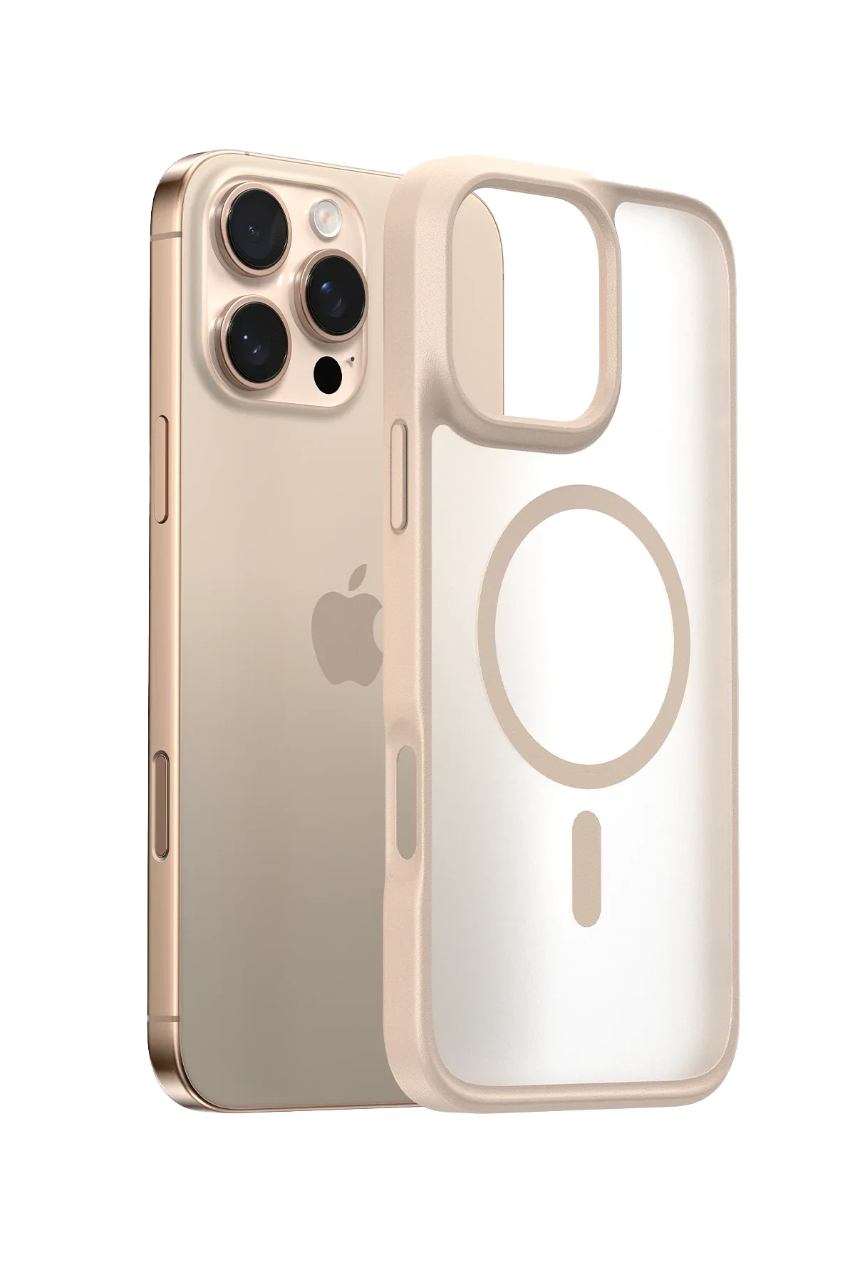 Torras Apple iPhone 16 Pro Max Guardian Magsafe Kılıf - Çöl Titanyum