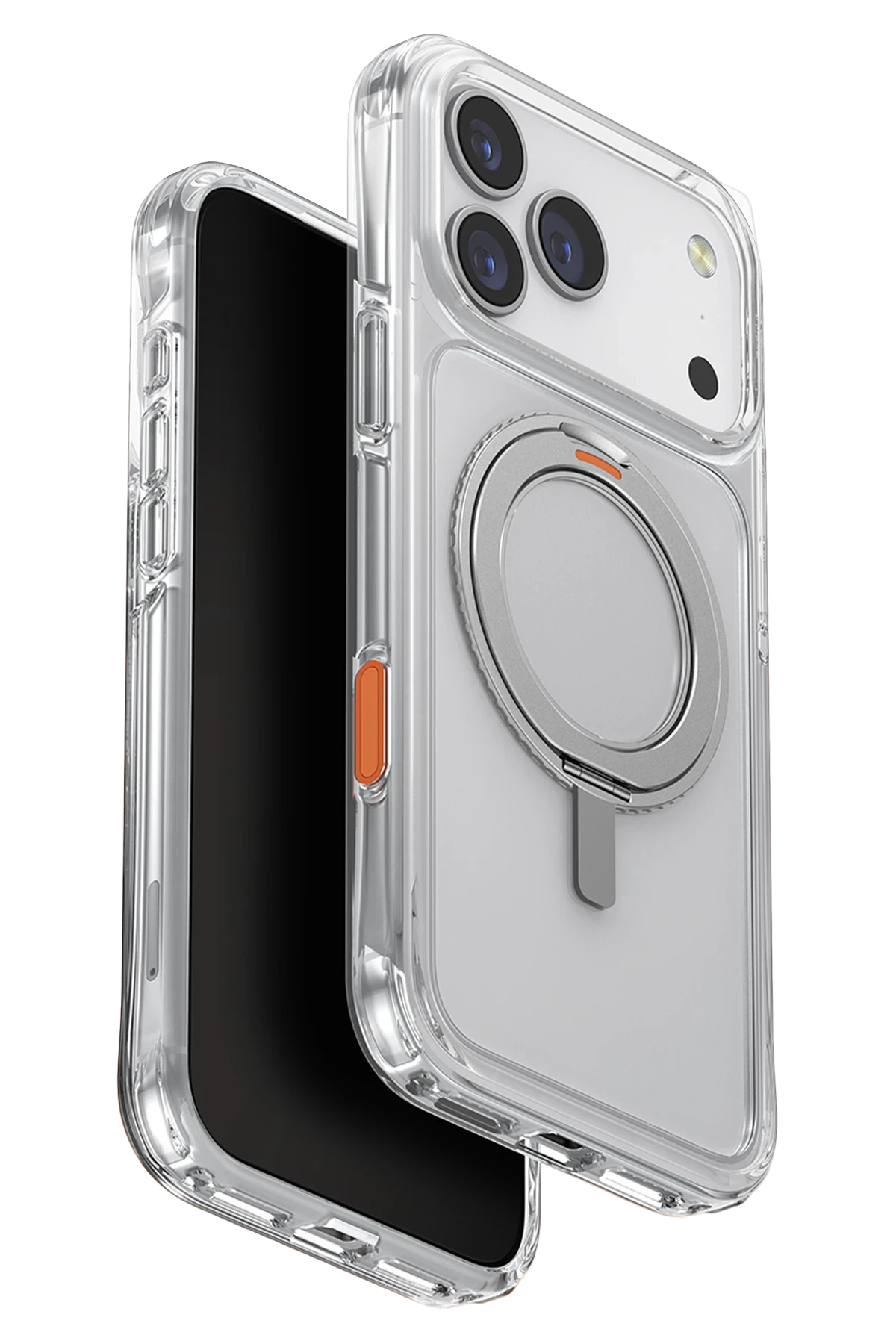 Uniq Apple iPhone 17 Pro Max Swivix Rotating Kickstand Kapak - Şeffaf