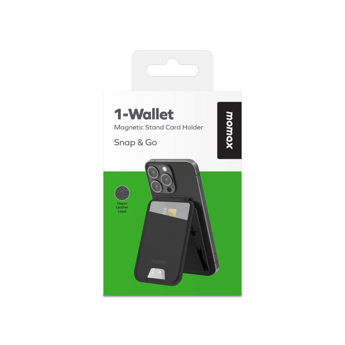 Wallet Magnetic stand card holder (Black)