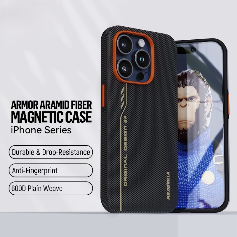 Blueo 16 Pro Bi-Texture Magnetic 600D Armor Aramid Fiber Telefon Kılıfı