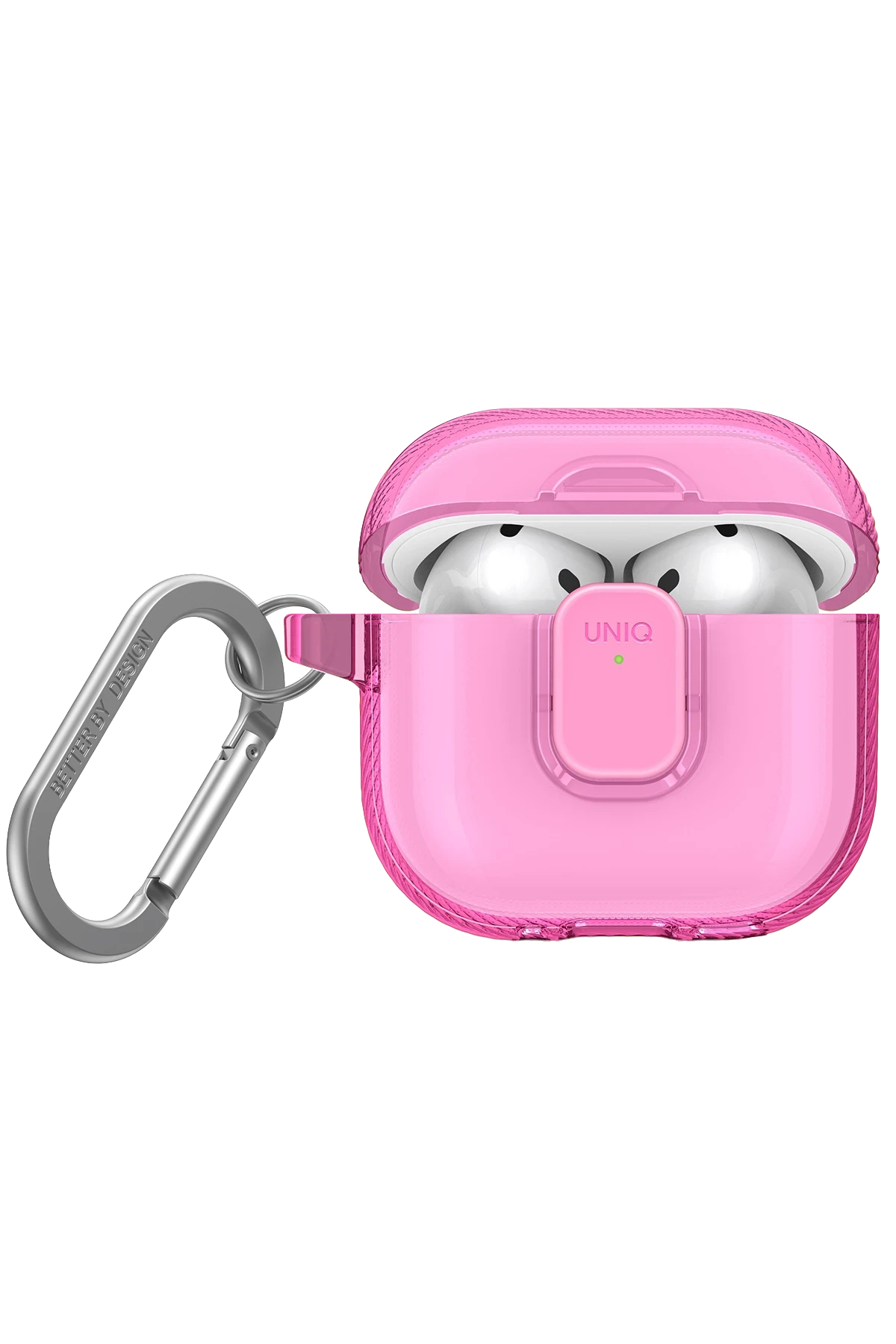 Uniq Airpods 4 (4.nesil) Glase Pro Kilitli Kılıf - Pembe