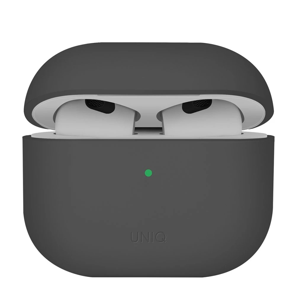 Uniq Airpods 4 (4.nesil) Lino Silikon Kılıf - Gri