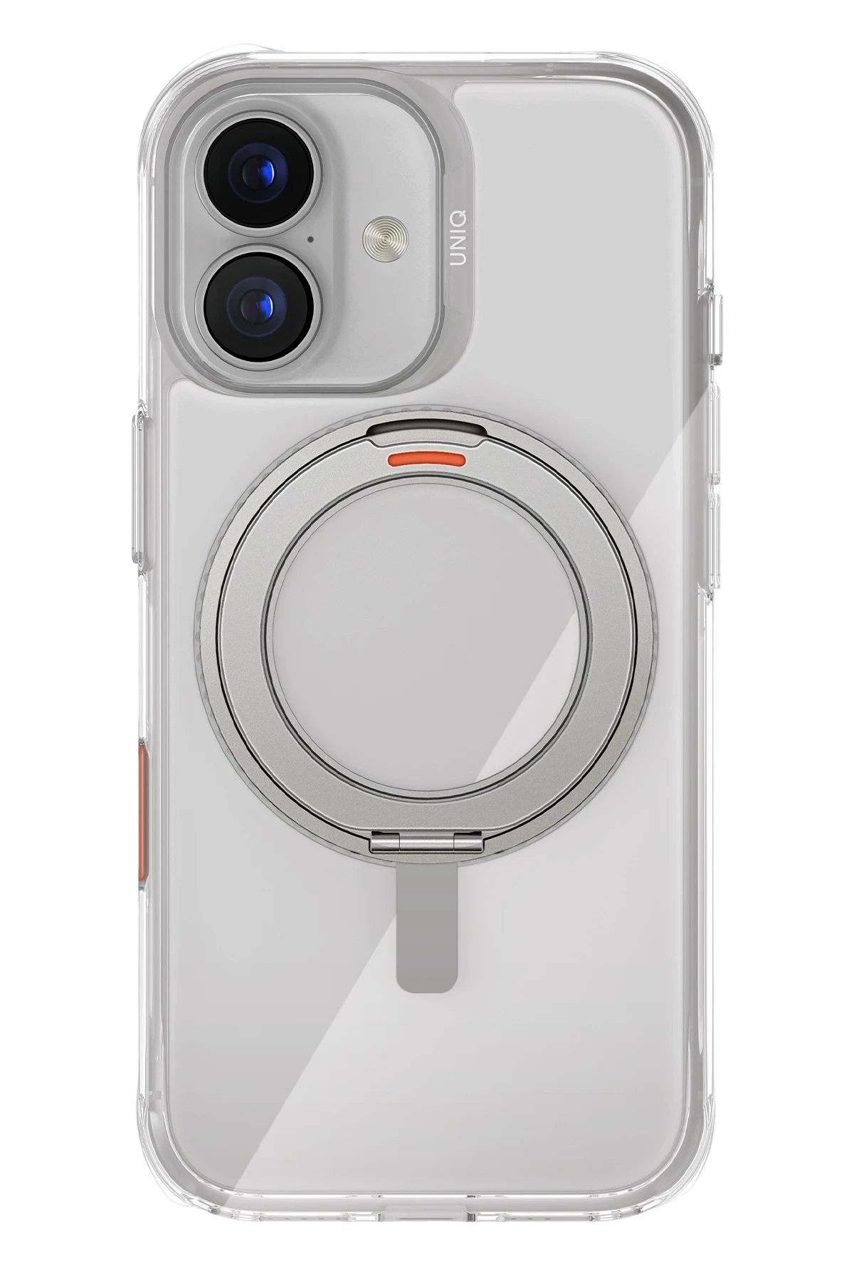 Uniq Apple iPhone 17 Swivix Rotating Kickstand Kapak - Şeffaf