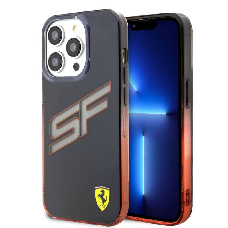 FERRARİ HC INITIALS TRANSPARENT BLACK iPhone 15 PRO FEHCP15LUINR