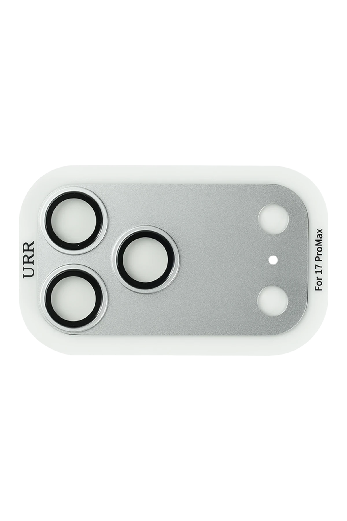 URR Apple iPhone 17 Pro Max Fans Series Full Alloy Kamera Lens Koruyucu - Gümüş