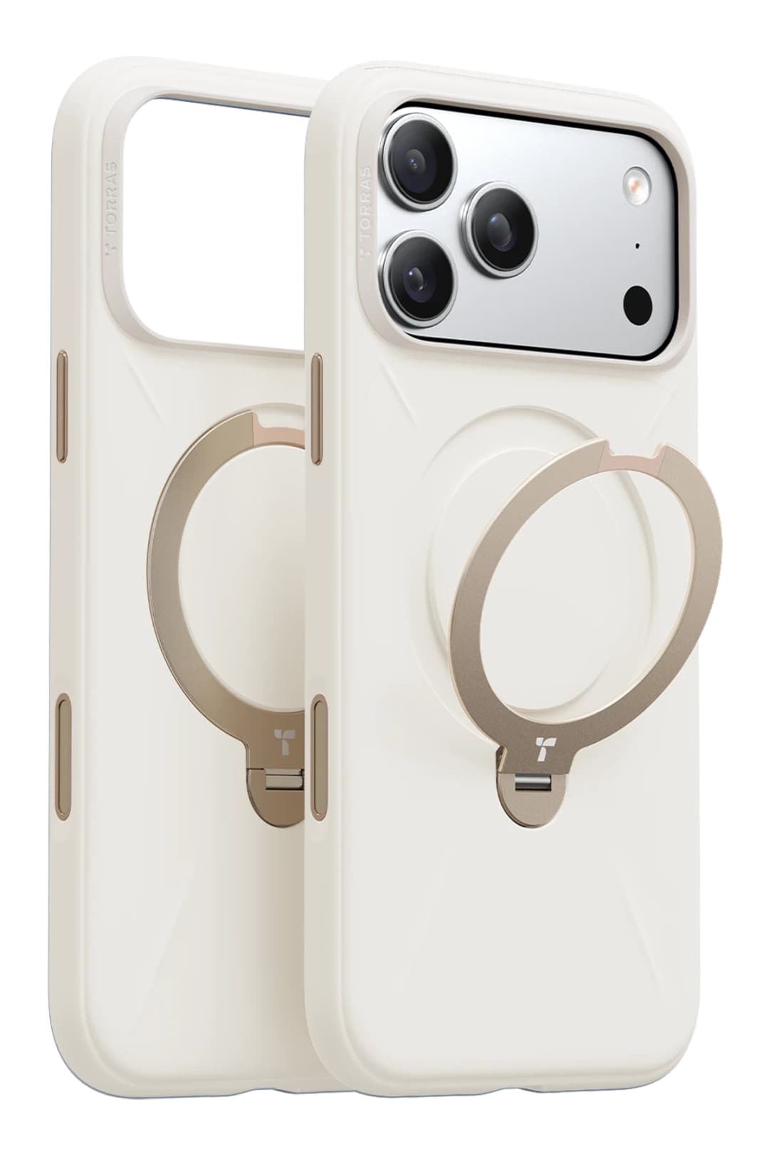 Torras Apple iPhone 17 Pro Max O Stand Spin Silicone Serisi