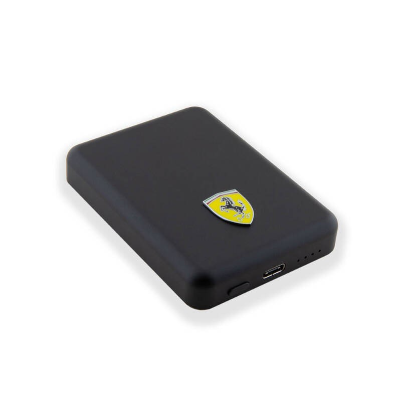 FERRARİ POWERBANK MAGSAFE METAL LOGO 5000 MAH 15W BLACK FEPB5MNCAK