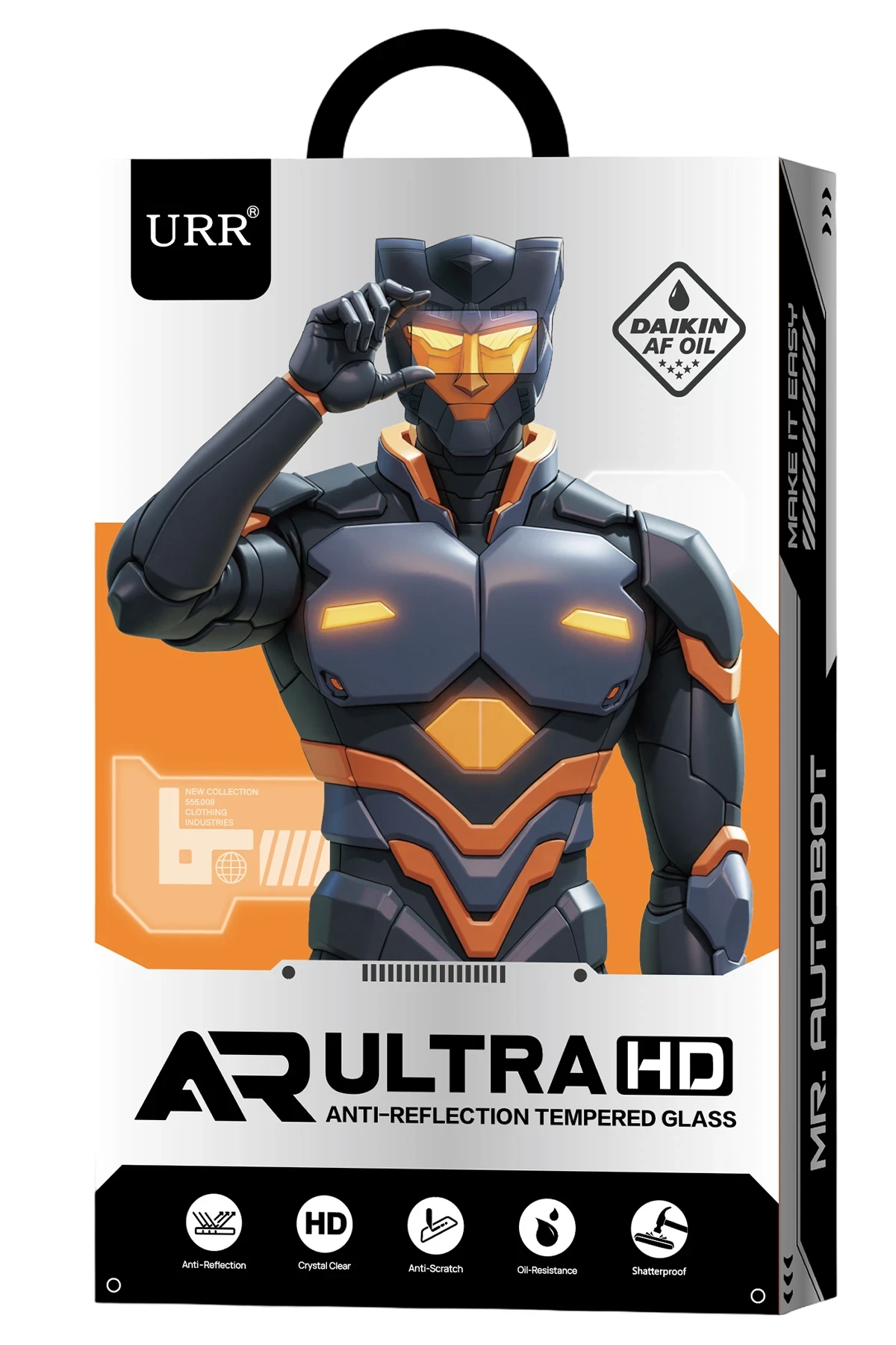 URR Apple iPhone 17 Pro Max 3D Anti Reflection AR Ultra HD Cam Ekran Koruyucu - Şeffaf