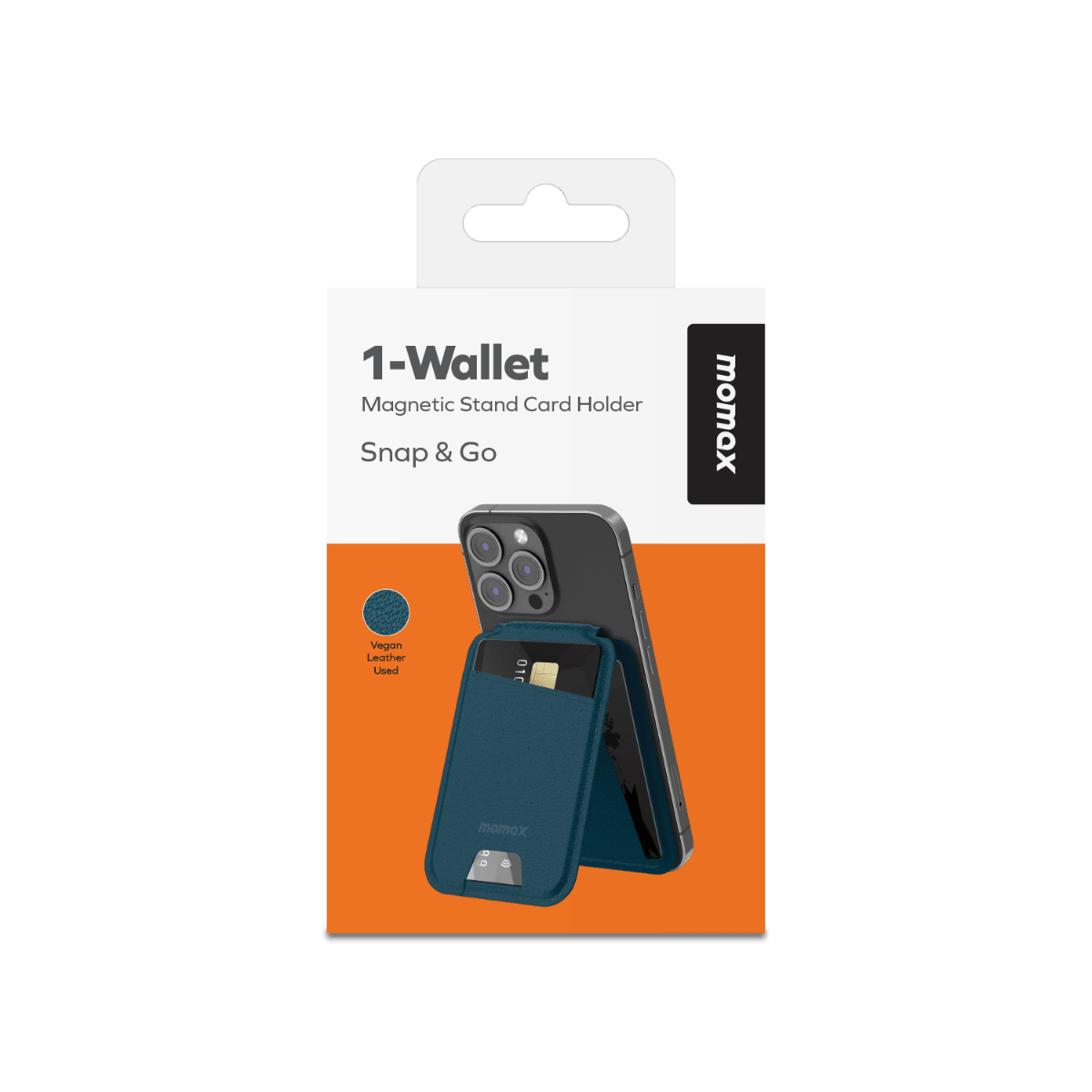 Wallet Magnetic stand card holder (Blue)