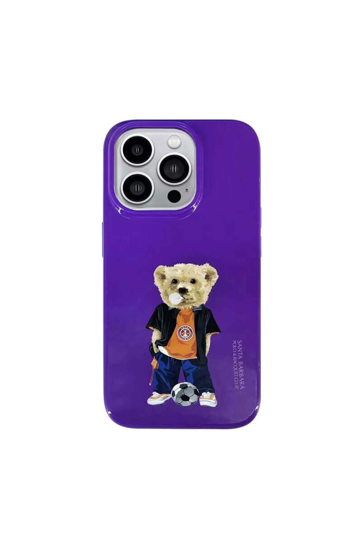 Apple iPhone 14 Pro Compatible Chuck Series Silicone Printed Case - Purple