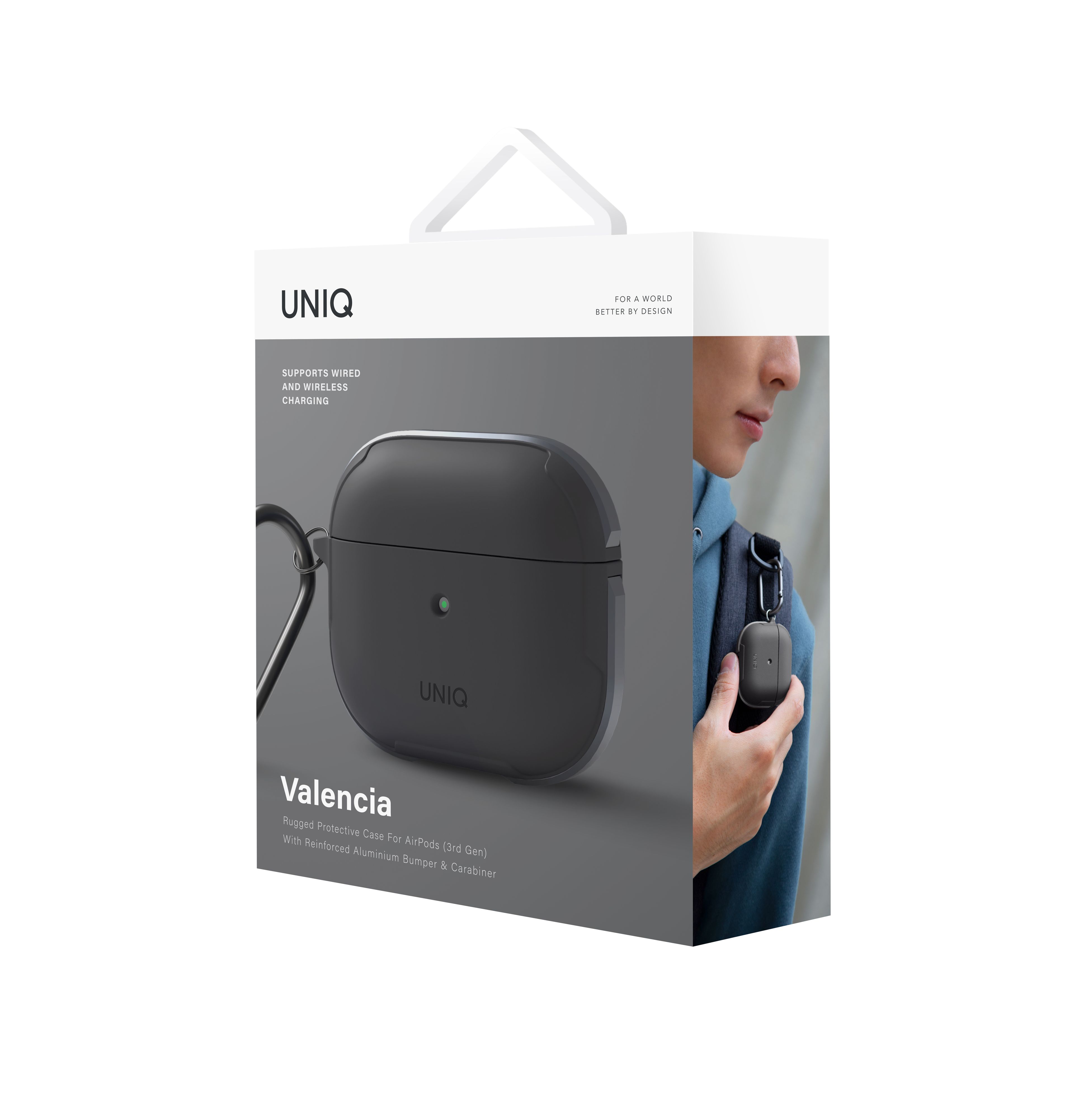 Uniq Airpods 3 (3.nesil) Valencia Kılıf - Gri