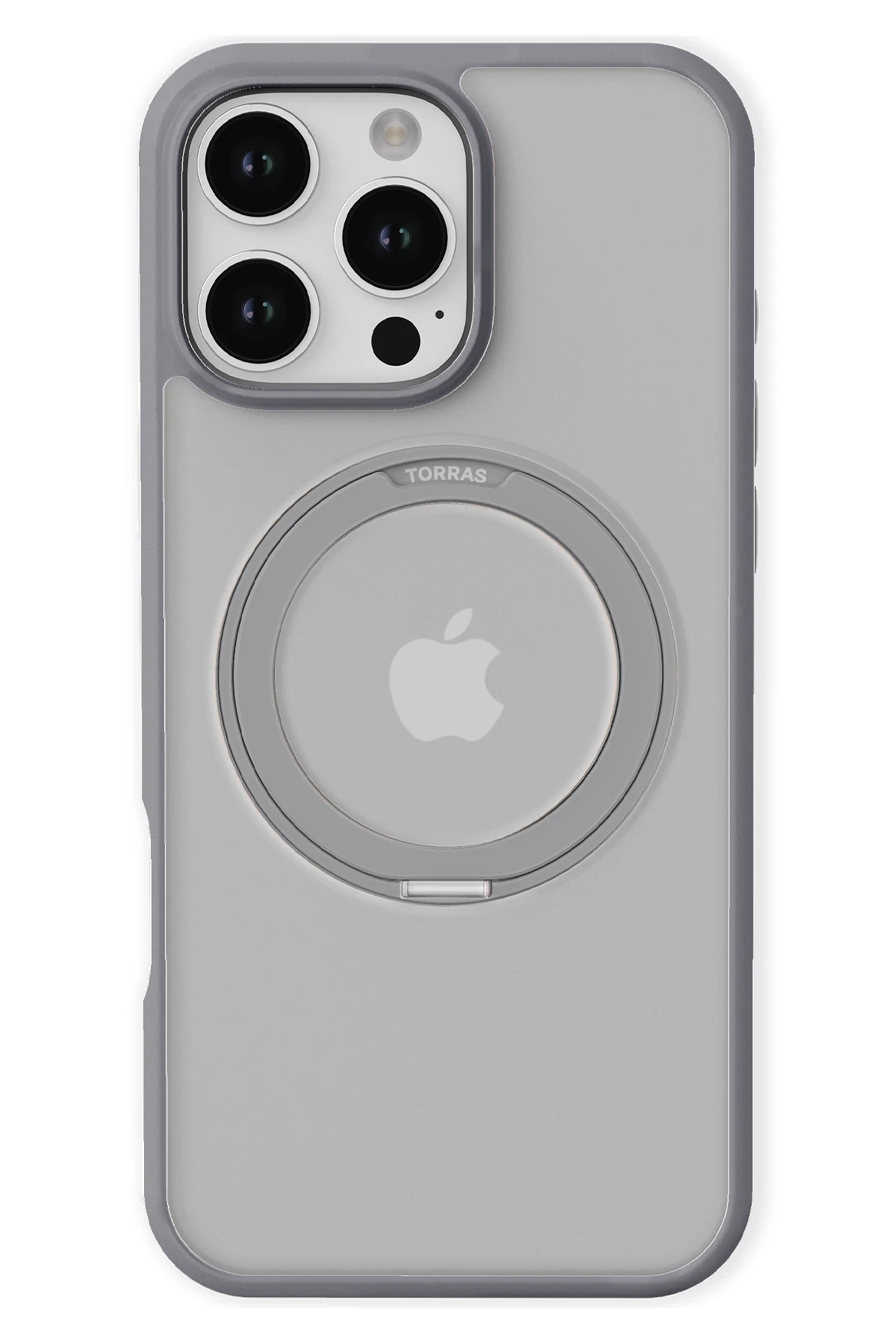 Torras Apple iPhone 16 Pro Max O Stand Pro Serisi Magsafe Kılıf - Titan Gri