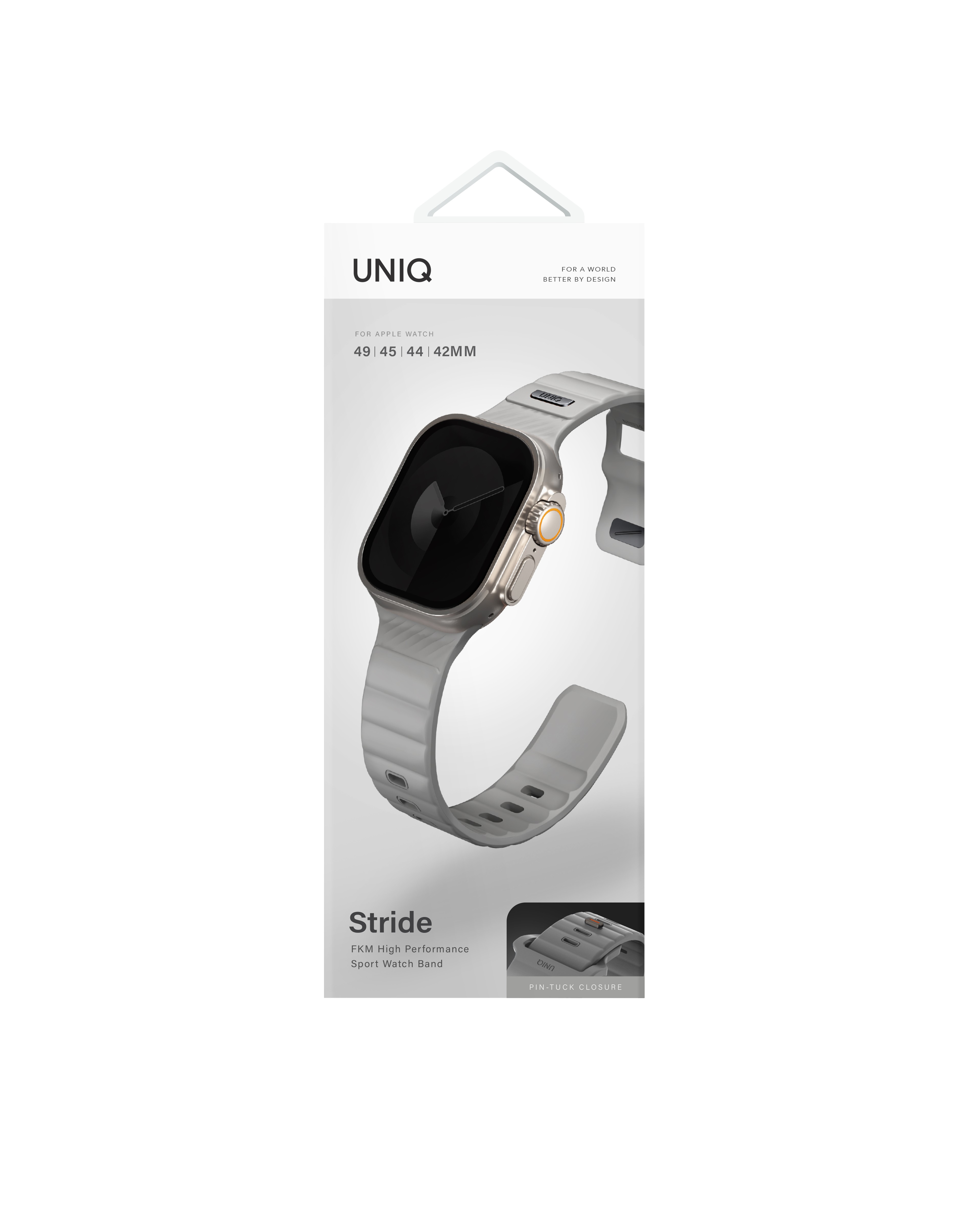 Uniq Watch Ultra 49mm Stride FKM Silikon Kordon - Gri