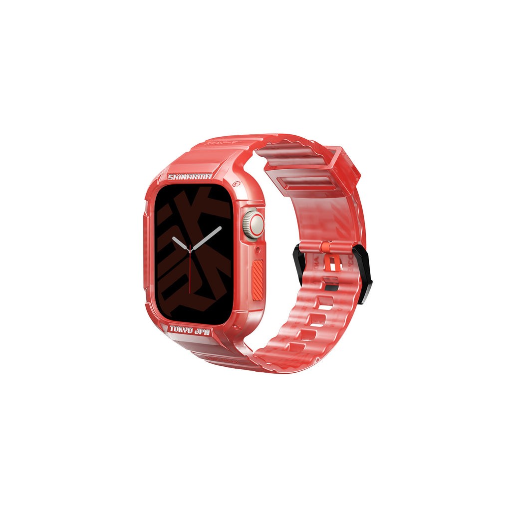 Skinarma 2-in-1 Apple Watch Strap Case Saido 45-44 mm Red