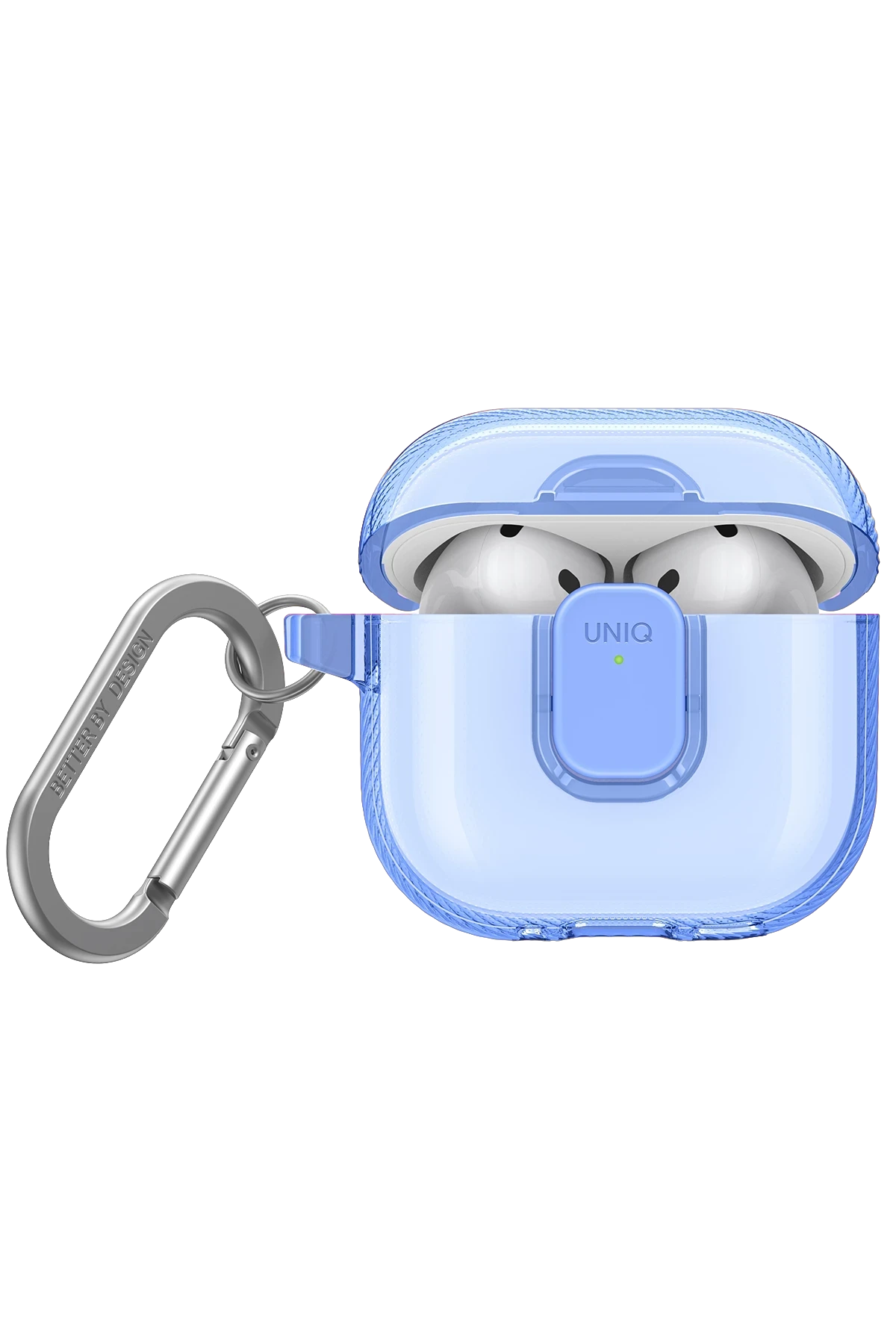 Uniq Airpods 4 (4.nesil) Glase Pro Kilitli Kılıf - Mavi