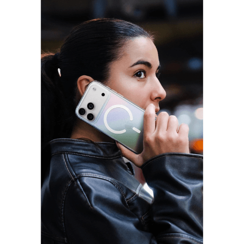 Uniq Apple iPhone 17 Pro Iridescia Magsafe Kapak - Dark Rainbow