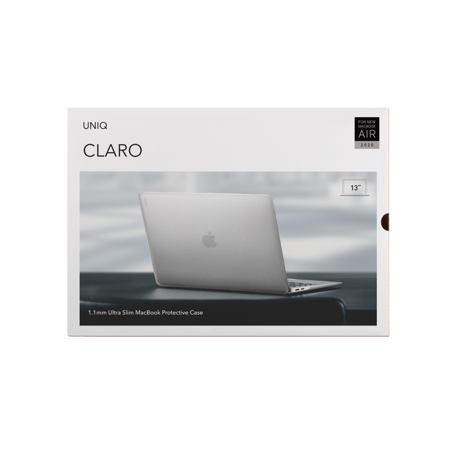 Uniq Macbook Air 13 (2020) Husk Pro Claro Mat Macbook Kapak - Şeffaf