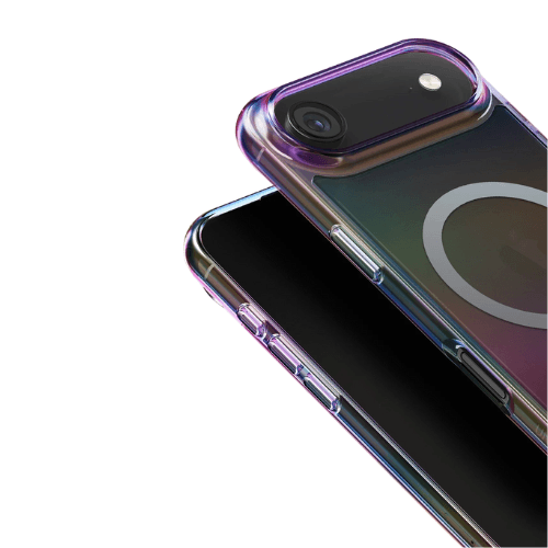 Uniq Apple iPhone 17 Air Iridescia Magsafe Kapak - Dark Rainbow
