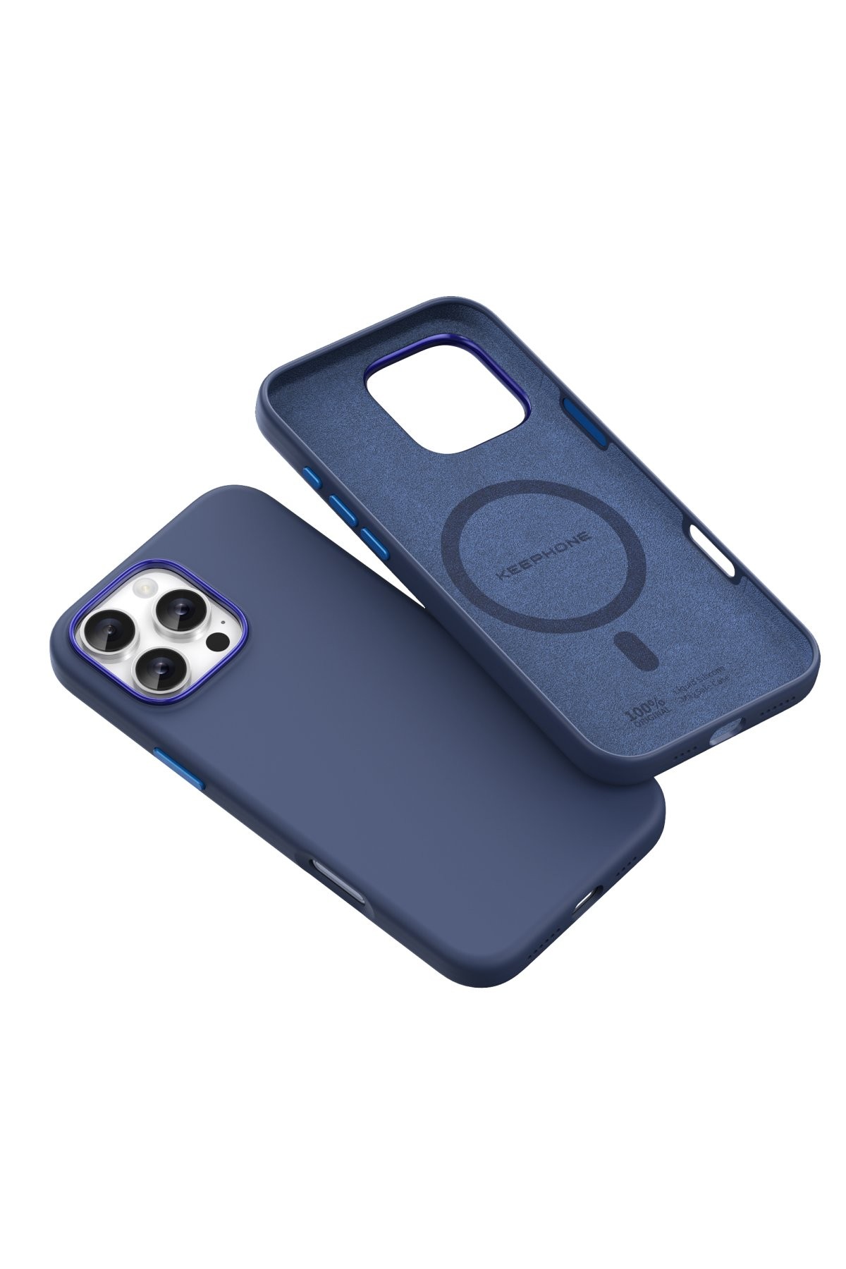 Keephone iPhone 16 Pro Rosana Silikon Kılıf - Mavi