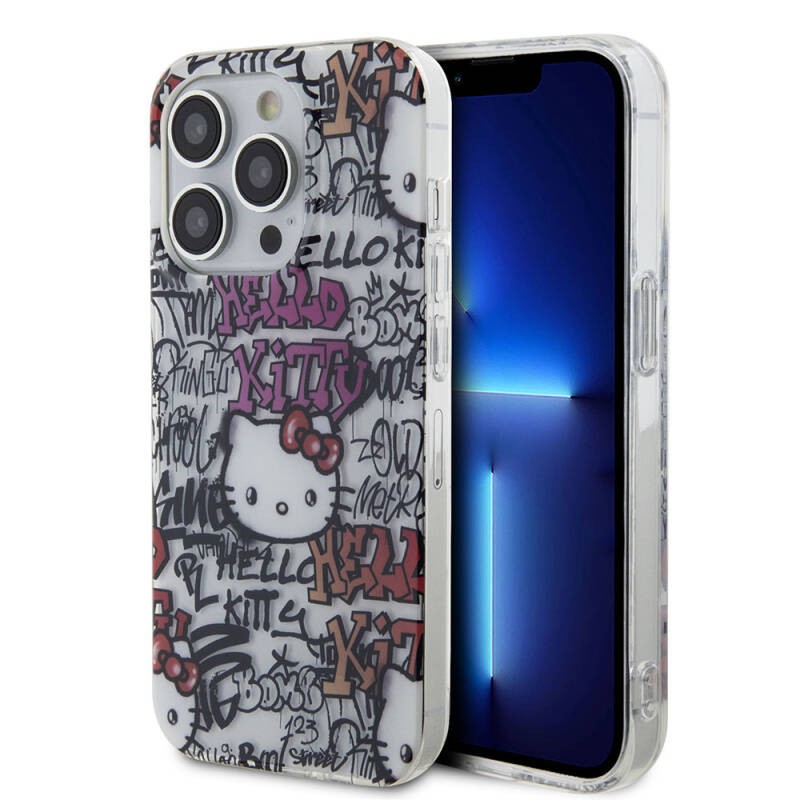 HELLO KITTY HC IML TAGS GRAFFITI WHITE iPhone 15 PRO MAX HKHCP15XHDGPTT