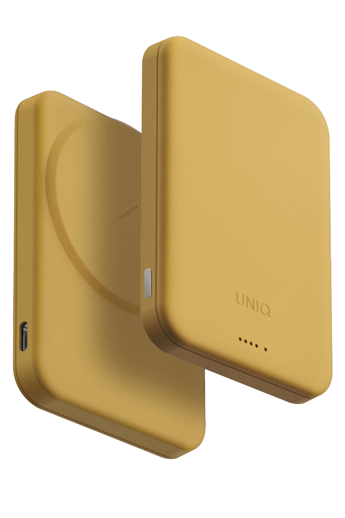 Uniq Lyden Lexa 5.000mAh Manyetik PD Kablosuz Type-C Powerbank - Sarı