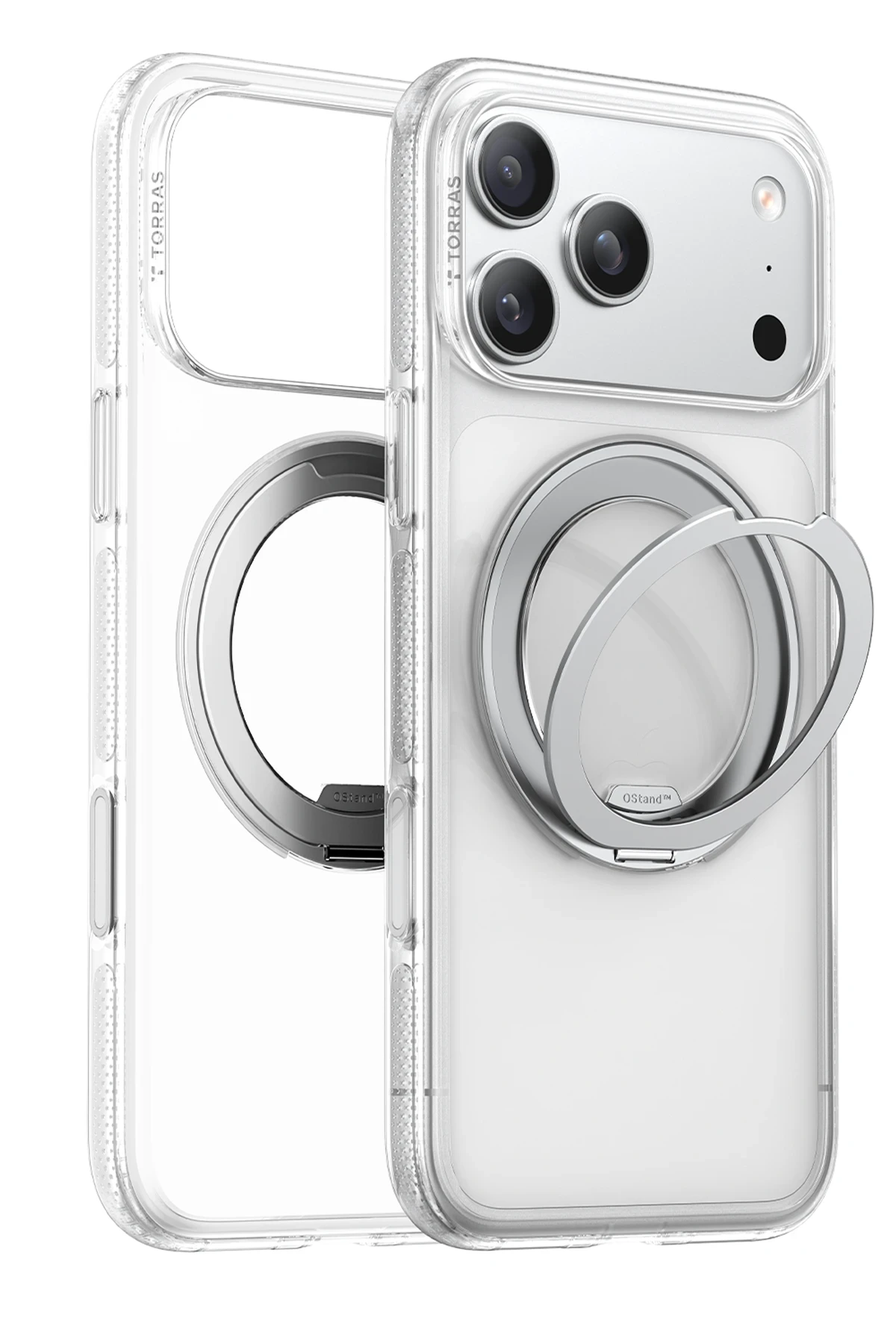Torras Apple iPhone 17 O Stand R Fitness Serisi Magsafe Kılıf - Şeffaf