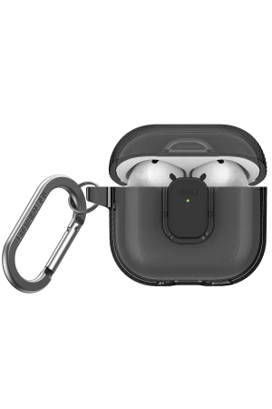 Uniq Airpods 4 (4.nesil) Glase Pro Kilitli Kılıf - Füme