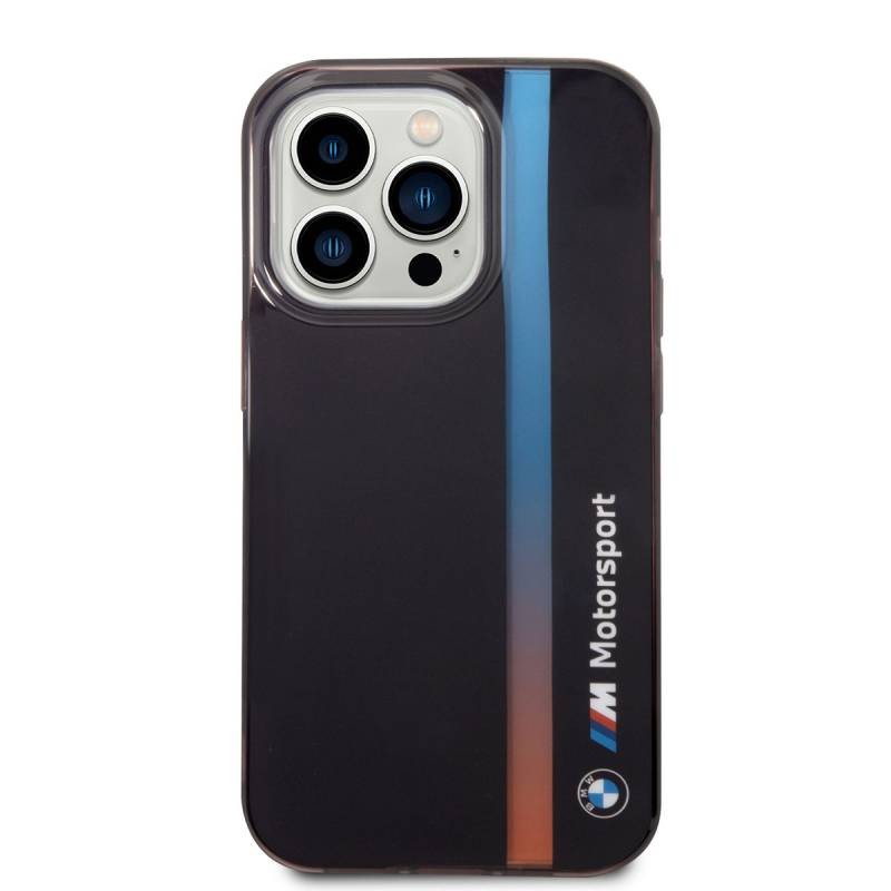 BMW M HC IML TRICOLOR STRIPE BLACK iPhone 14 PRO MAX BMHCP14X22HVGV