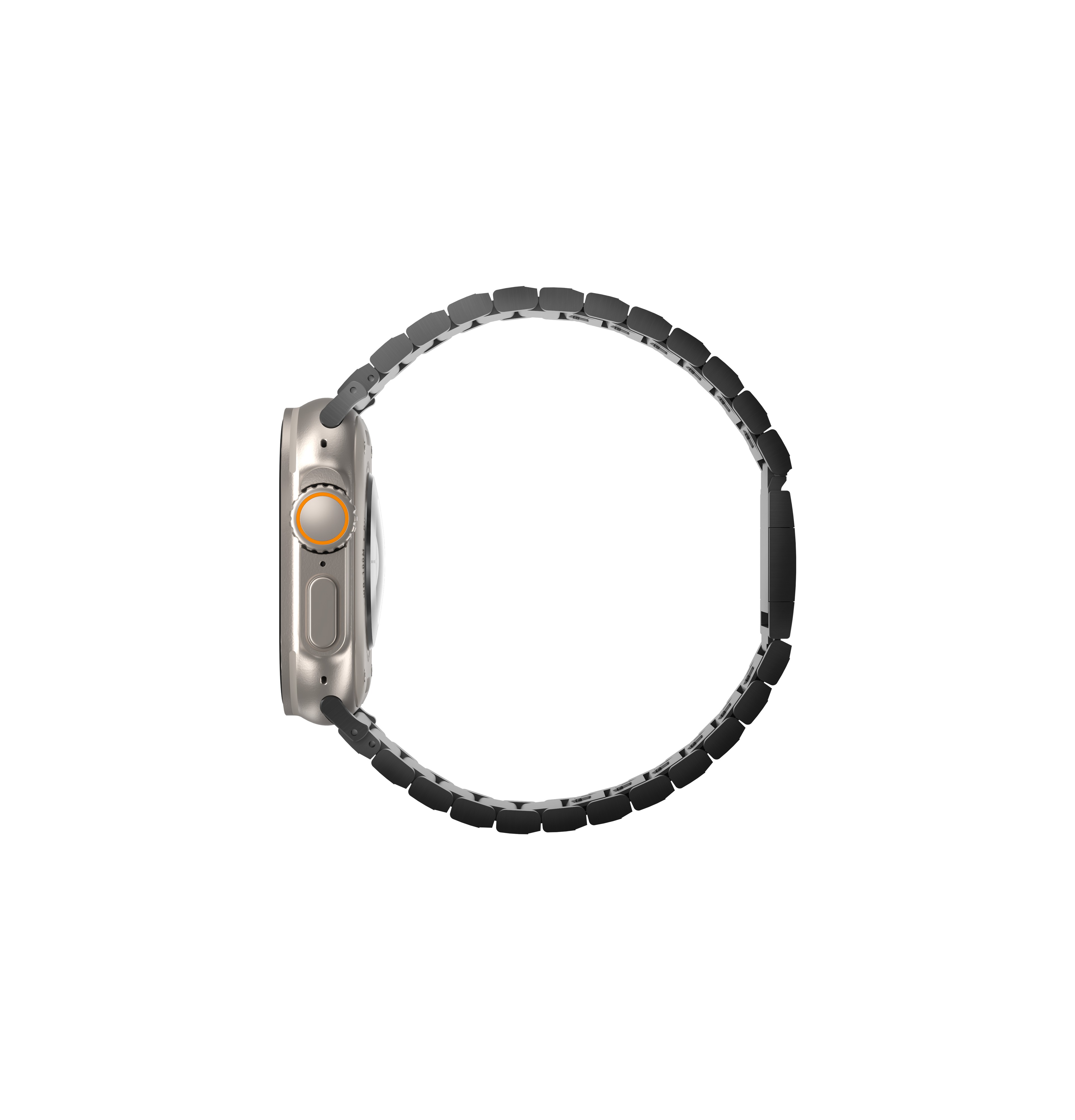Uniq Watch Ultra 42-44-45-46-49 Mm Strova Mag Çelik Kordon - Siyah