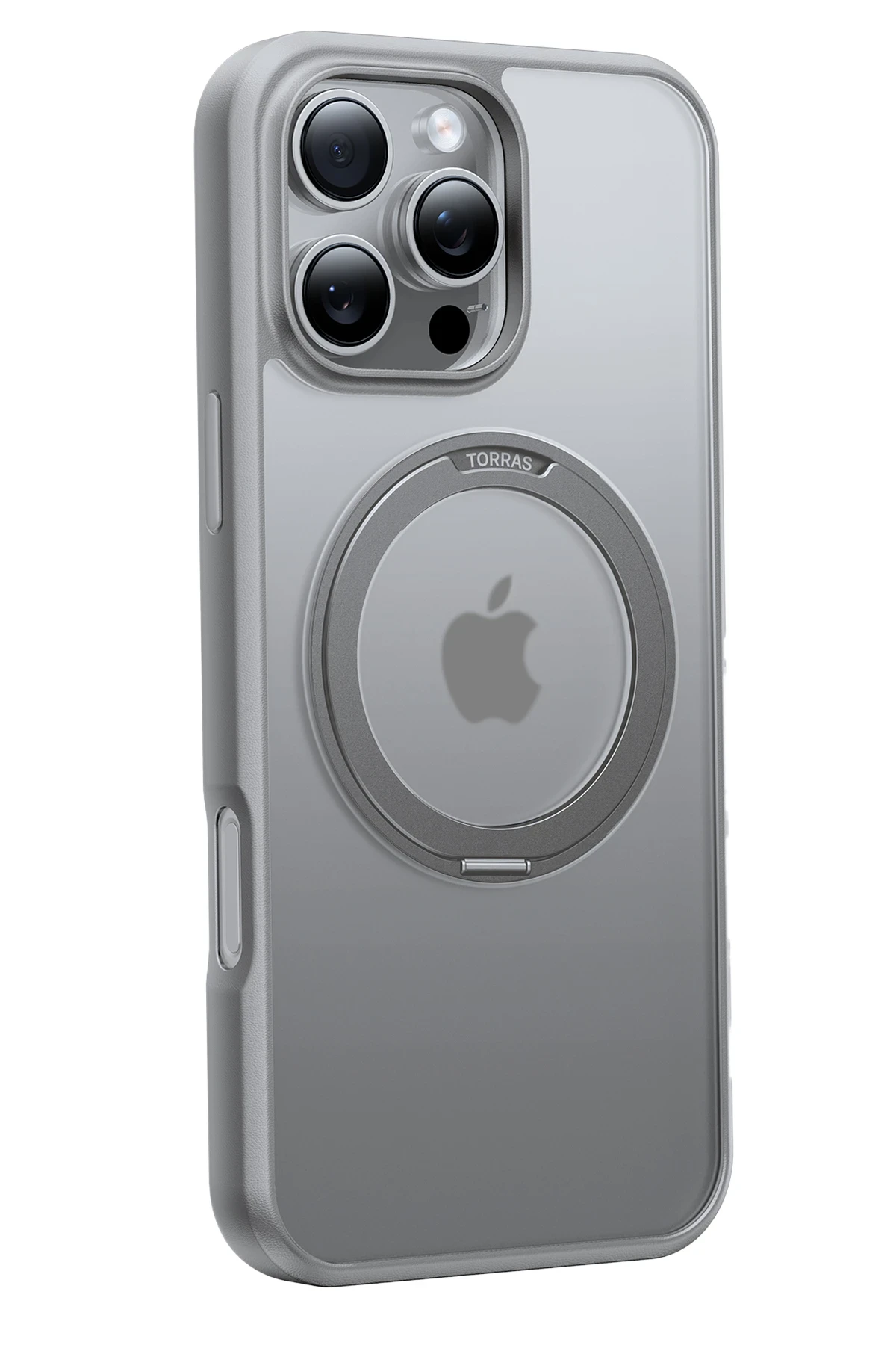 Torras Apple iPhone 16 Pro Max O Stand Pro Serisi Magsafe Kılıf - Titan Gri
