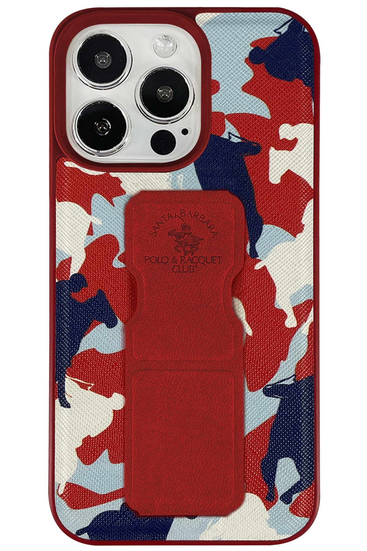 Santa Barbara Polo Racquet Club iPhone 13 Pro Enos Stand Cover - Red