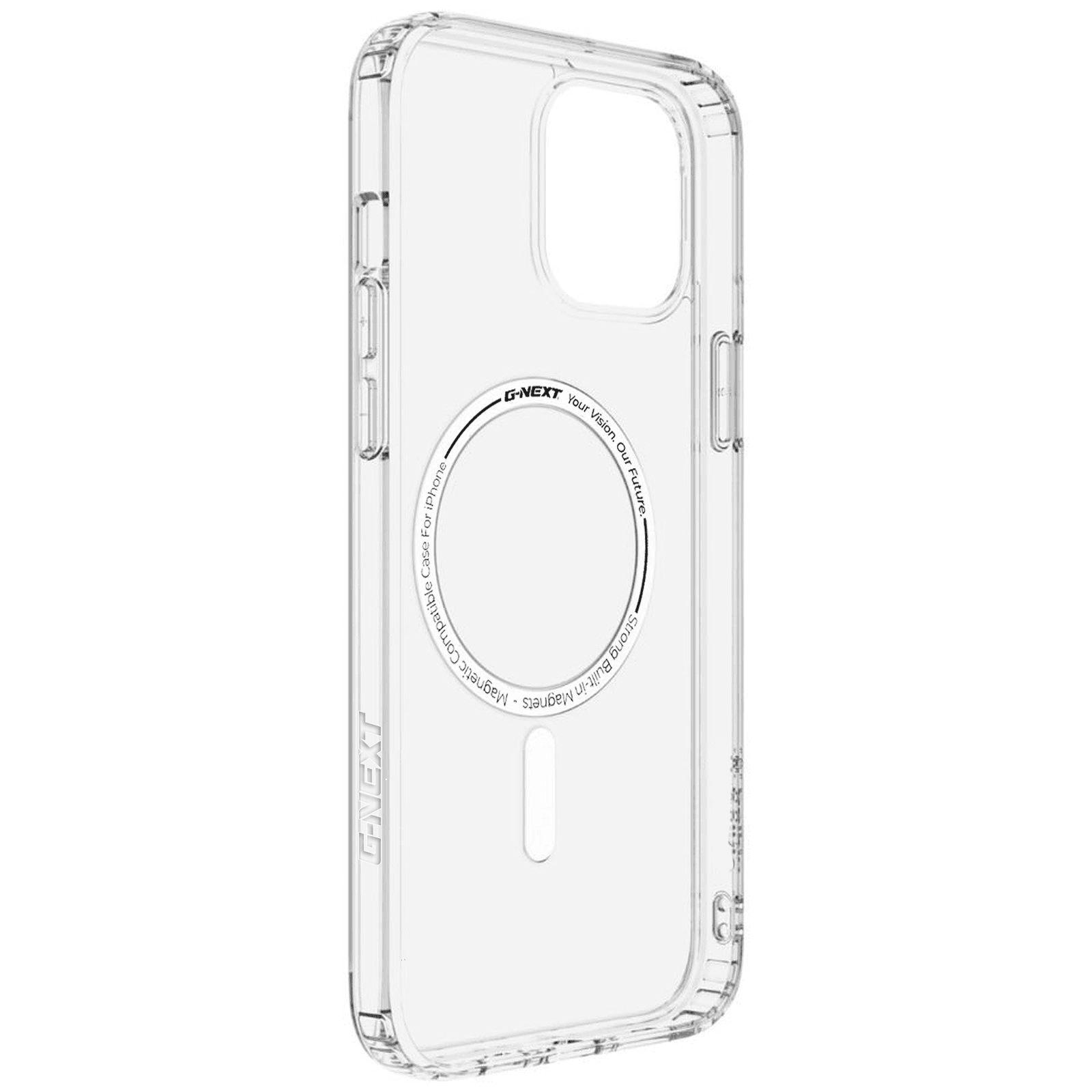 G-NEXT Apple iPhone 14 Uyumlu Magsafe Şarj Özellikli Ultra Hybrid Anti-Shock Şeffaf Sert Silikon Kılıf