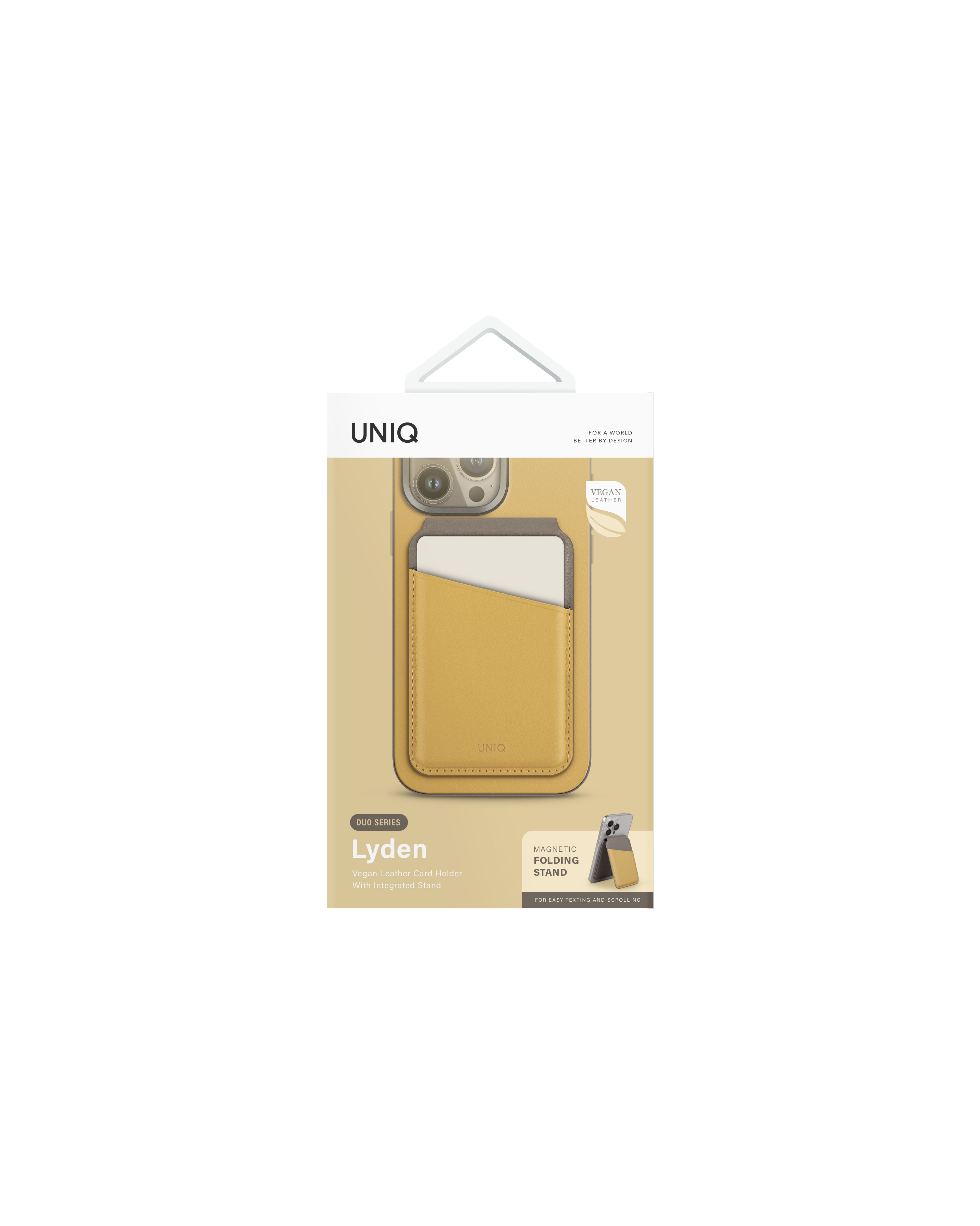 Uniq Lyden DS RFID-Block Manyetik Kartlıklı Stand - Sarı