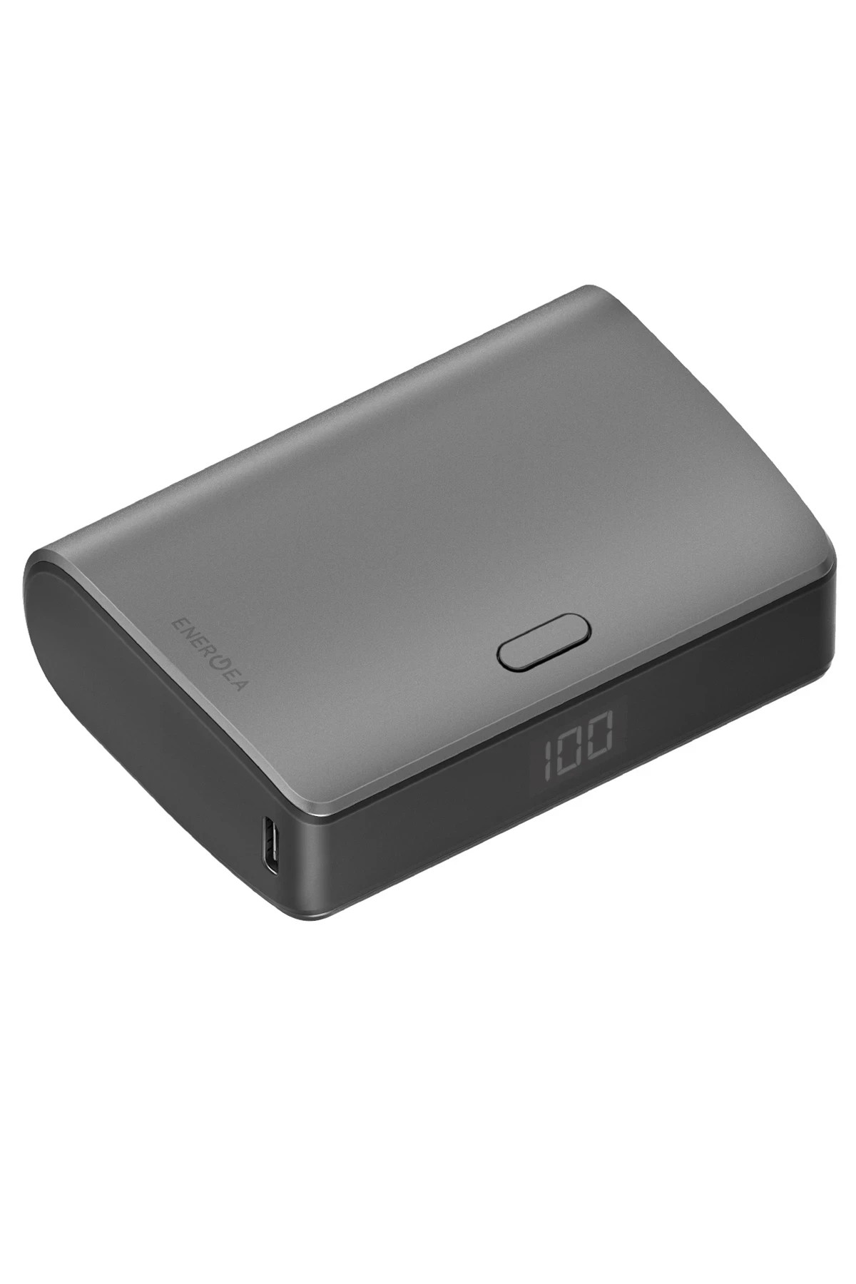 Energea ComPac 35 10.000 mAh Dijital Göstergeli 35W Type-C Çıkışlı 22.5W USB Çıkışlı PD Hızlı Şarj Powerbank - Koyu Gri