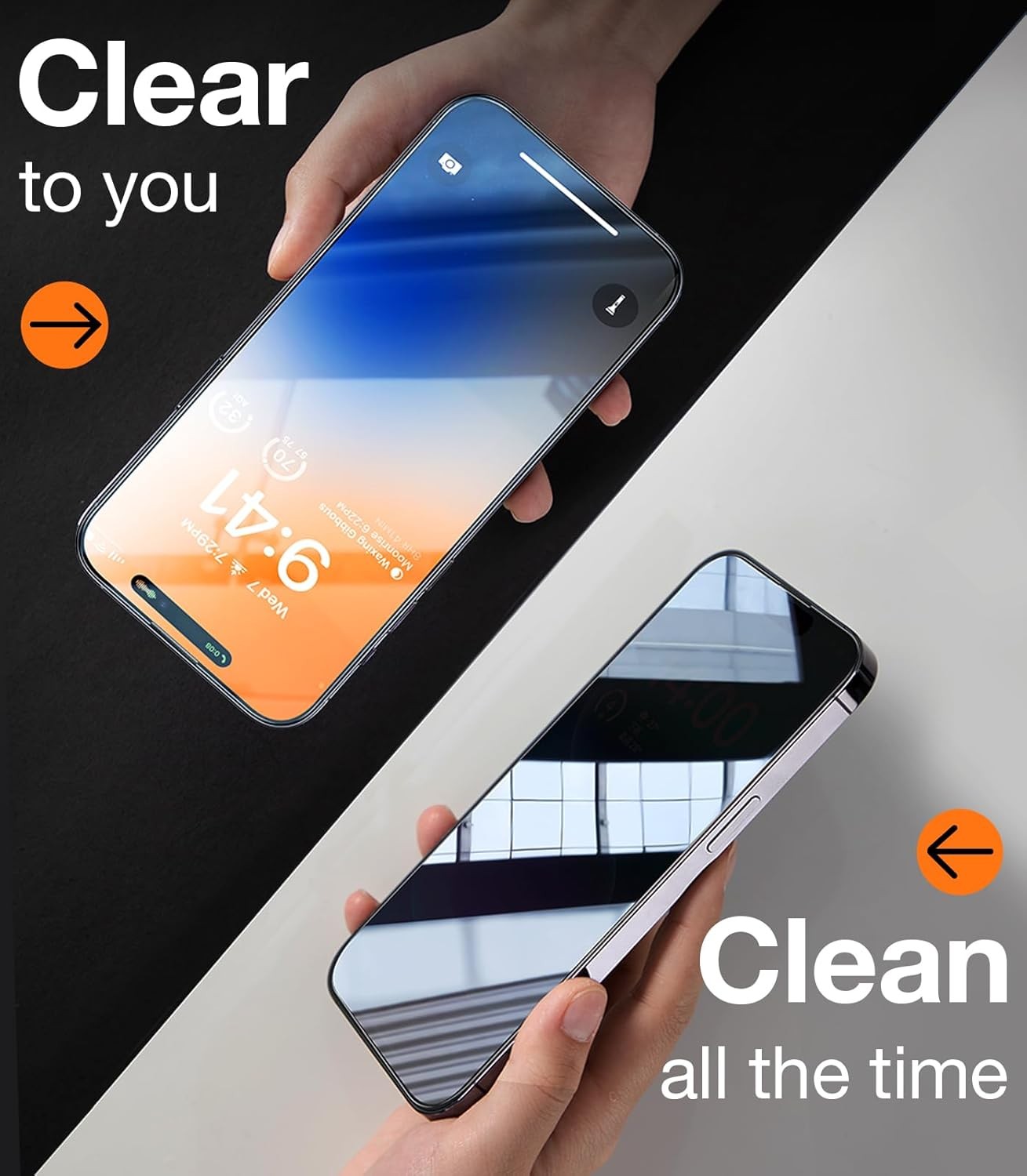 TORRAS Diamond Shleld Screen Clear 14 Pro Privacy