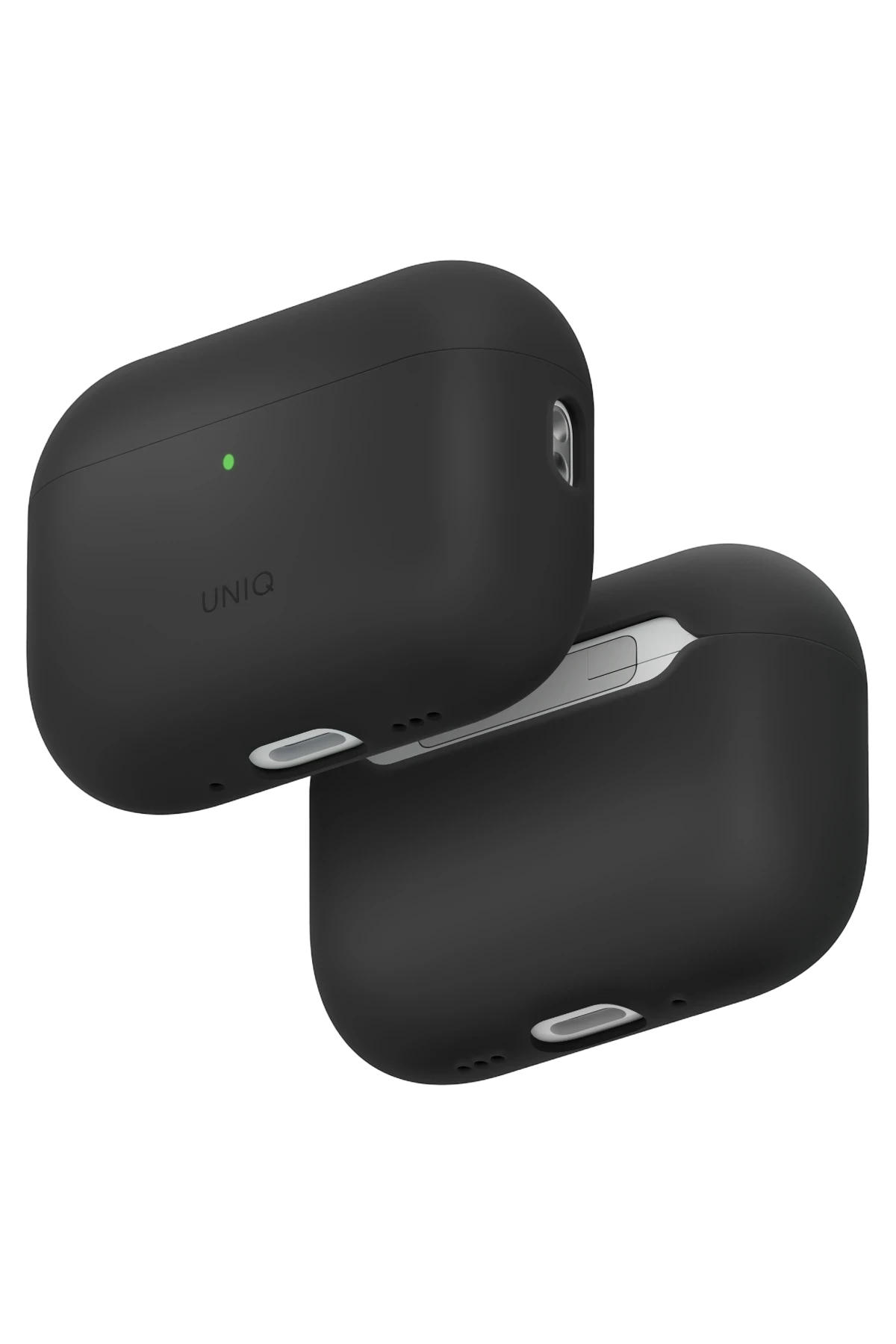 Uniq Airpods Pro 3 (3.nesil) Lino Silikon Kılıf - Gri