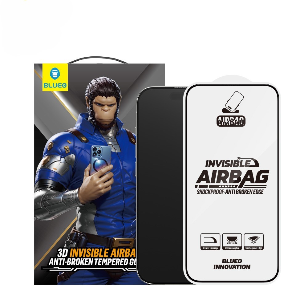 Blueo 16 Pro Max 3D Invisible Airbag Cam Ekran Koruyucu