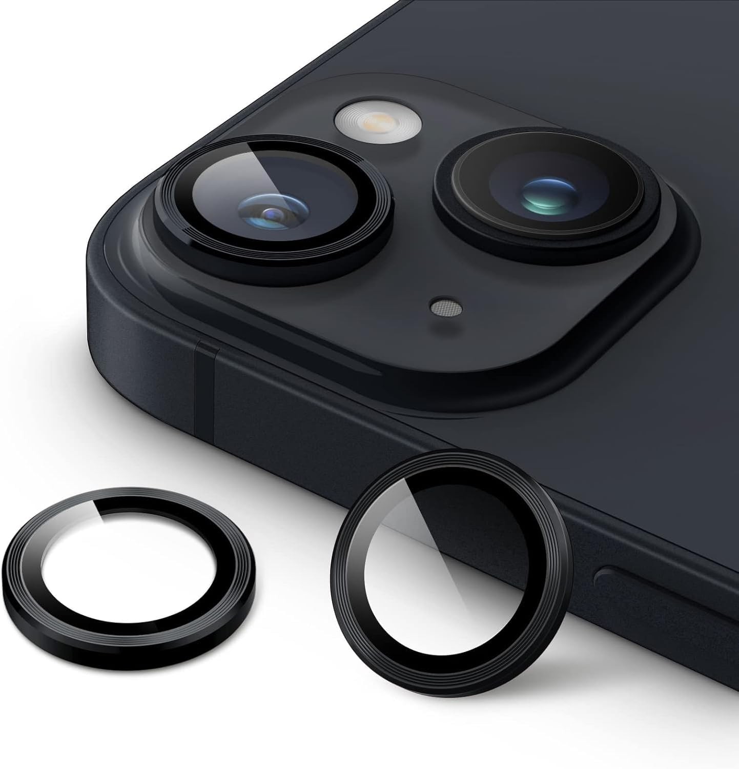 G -Next Apple iPhone 14 Compatible Camera Lens Protector - Black