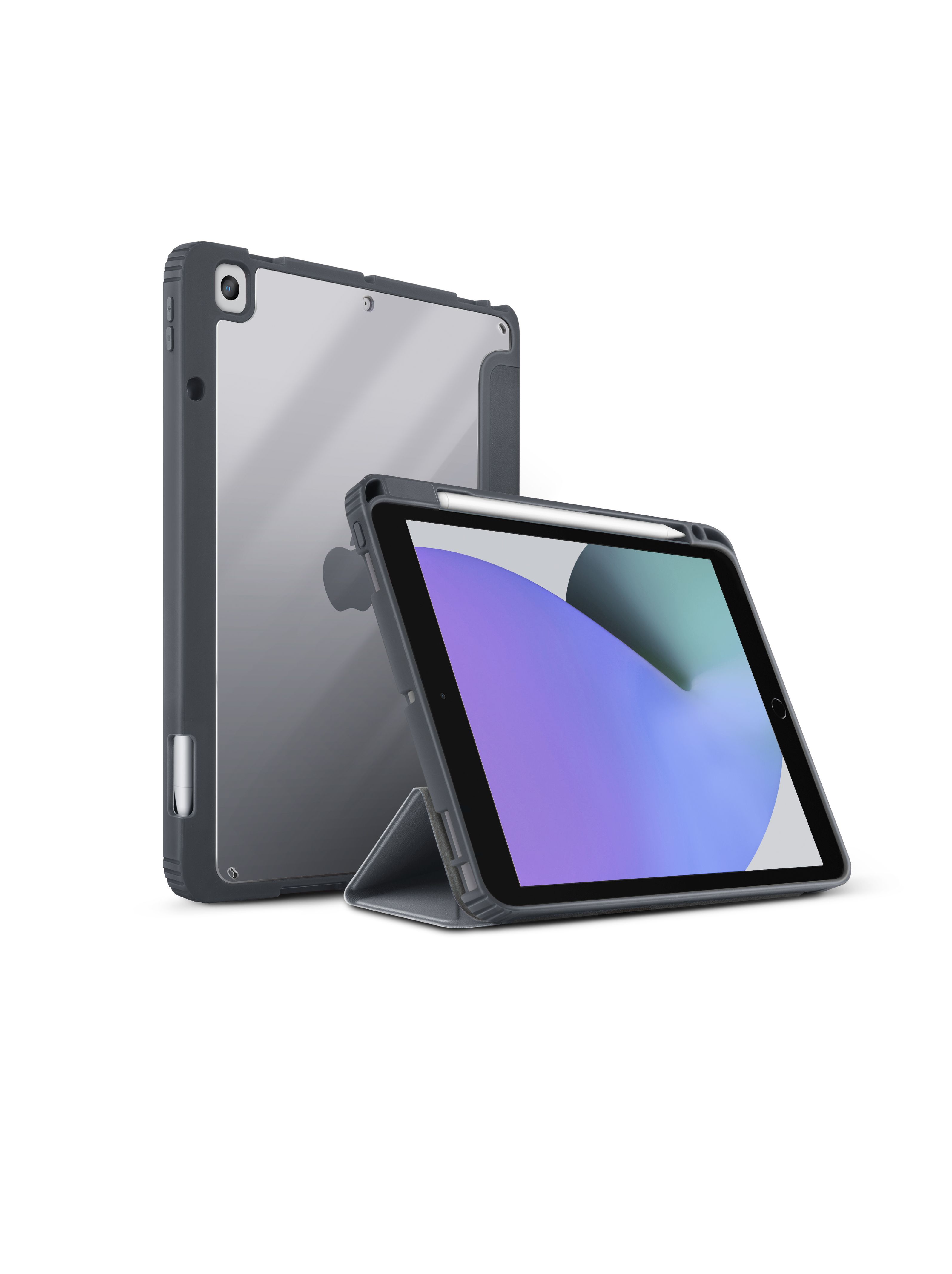 Uniq iPad 10.2 (9.nesil) Moven Standlı Tablet Kapak - Gri