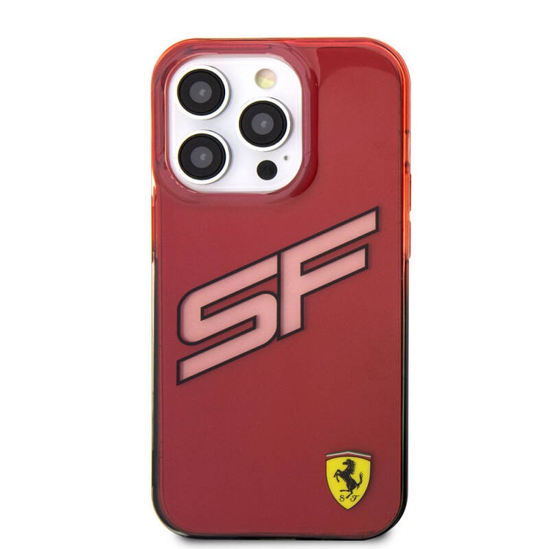 FERRARİ HC INITIALS TRANSPARENT RED iPhone 15 PRO FEHCP15LUINK