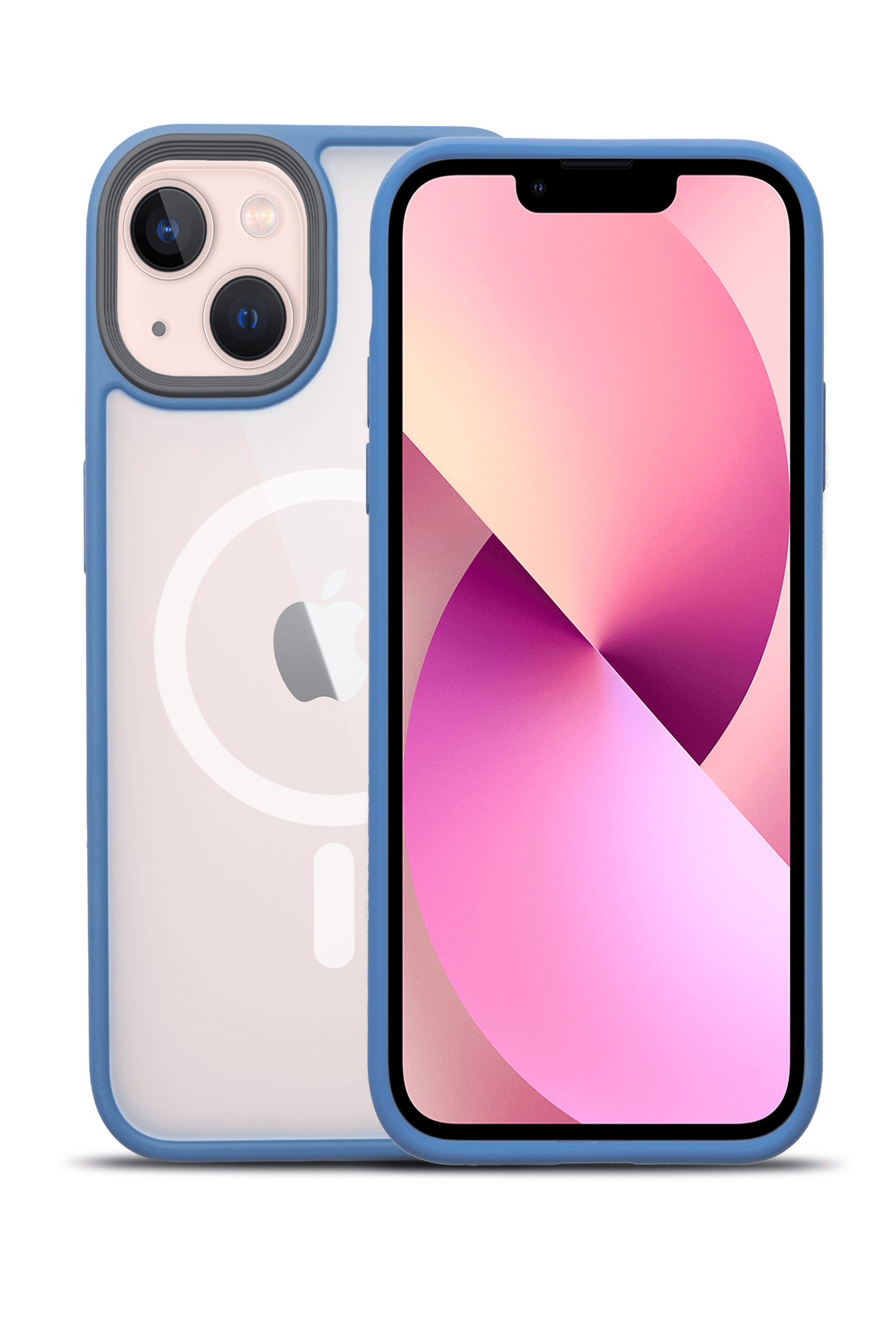 G-NEXT Apple iPhone 14 Plus Uyumlu Magsafe Şarj Özellikli BOLD Anti-Shock Kılıf - Feather Blue