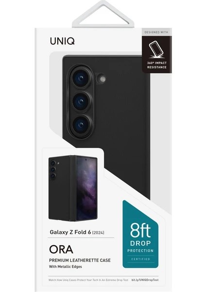 Unıq Ora Premıum Laether Case Fold 6 - Black