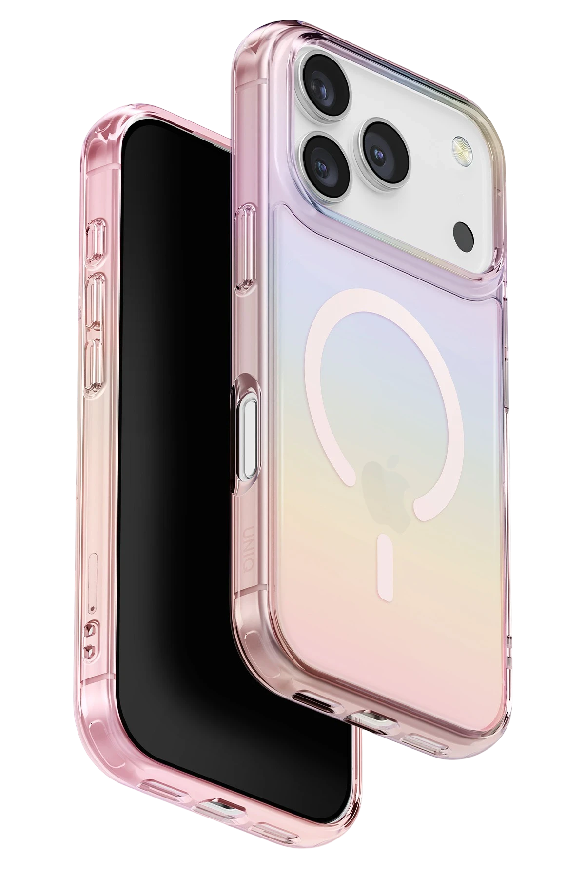 Uniq Apple iPhone 17 Pro Max Iridescia Magsafe Kapak - Pembe Rainbow