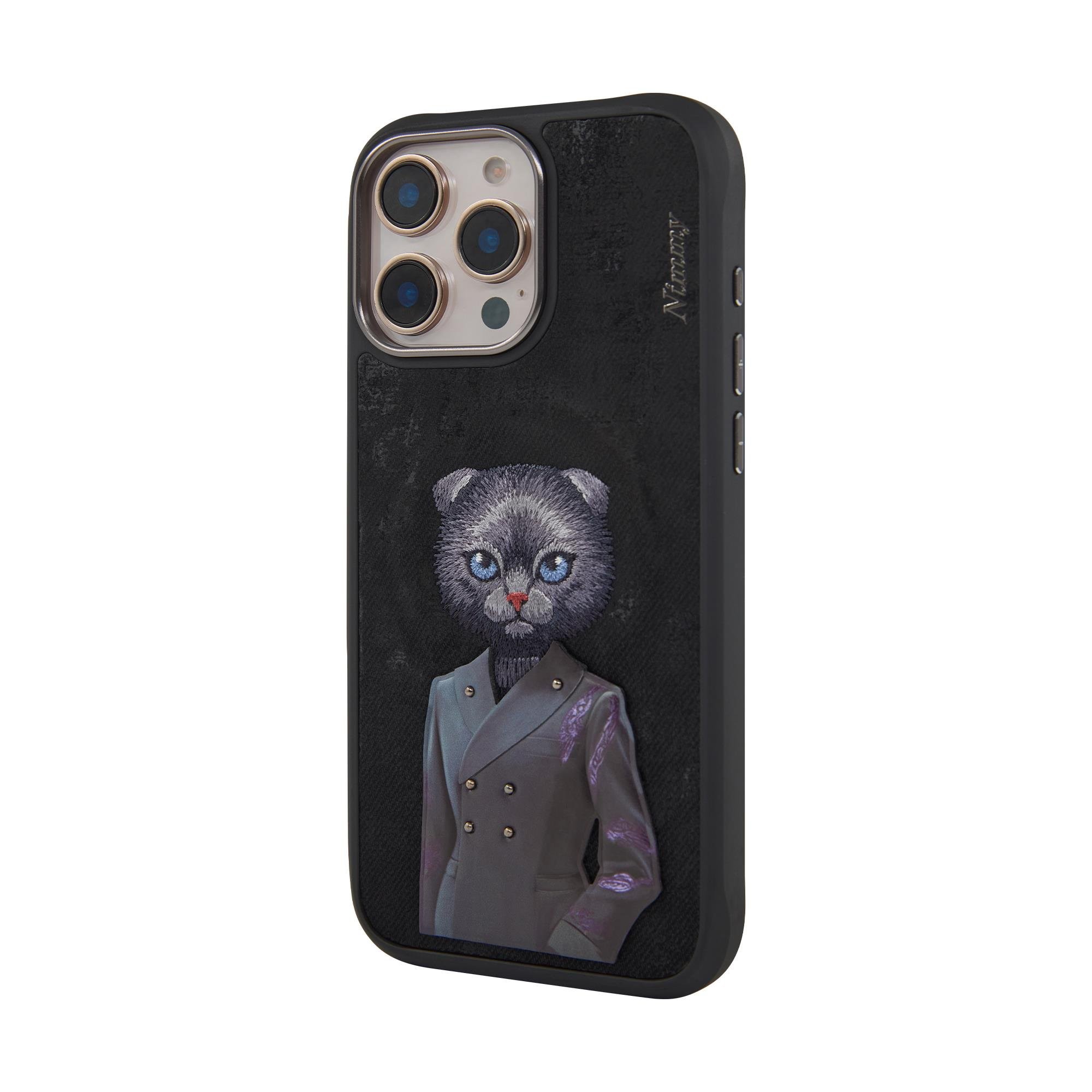 Nimmy iPhone 16 Pro Max Kılıf, Magnetic Fashion Pet/Fashion Blue Cat