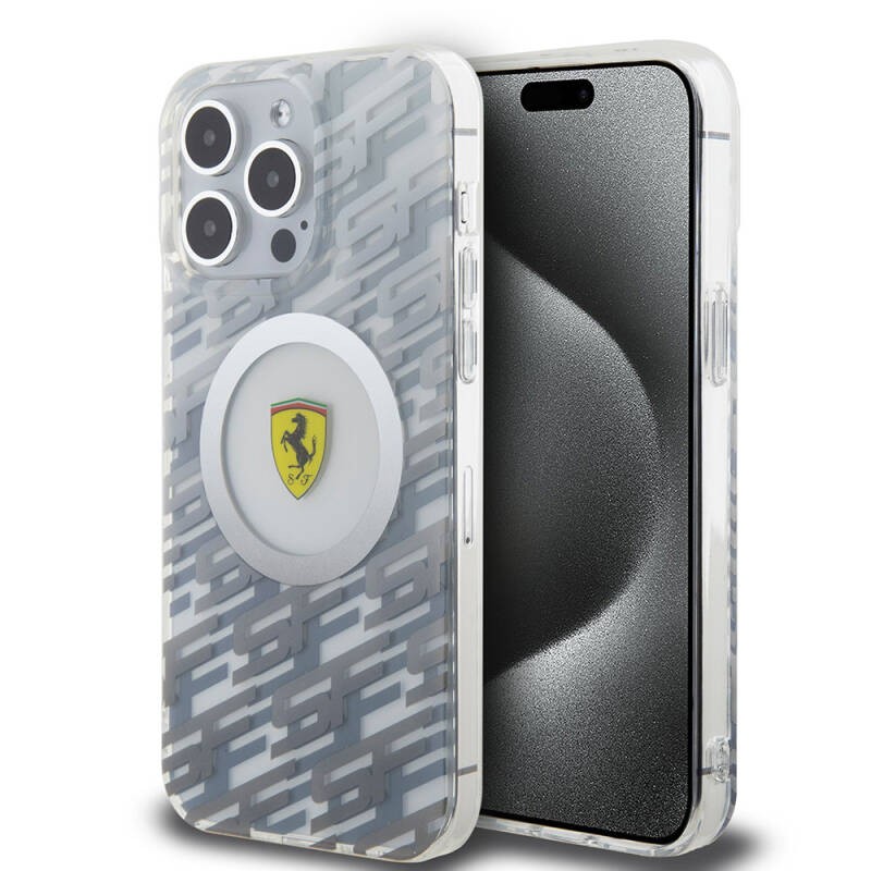 FERRARİ HC MAGSAFE MULTI SF GREY iPhone 15 PRO MAX FEHMP15XUCAH