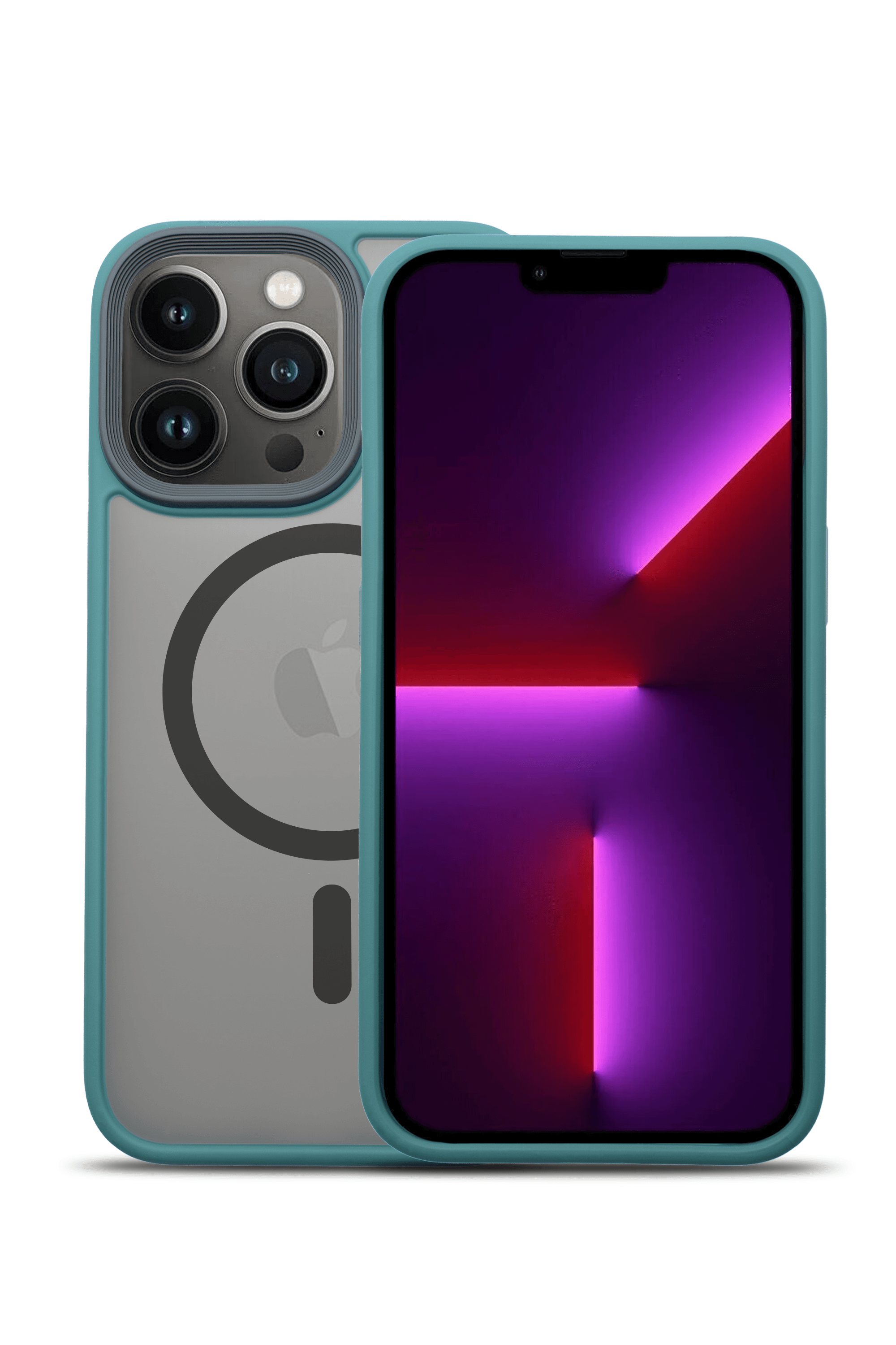 G-NEXT Apple iPhone 15 Pro Max Uyumlu Magsafe Şarj Özellikli BOLD Anti-Shock Kılıf - Yeşil
